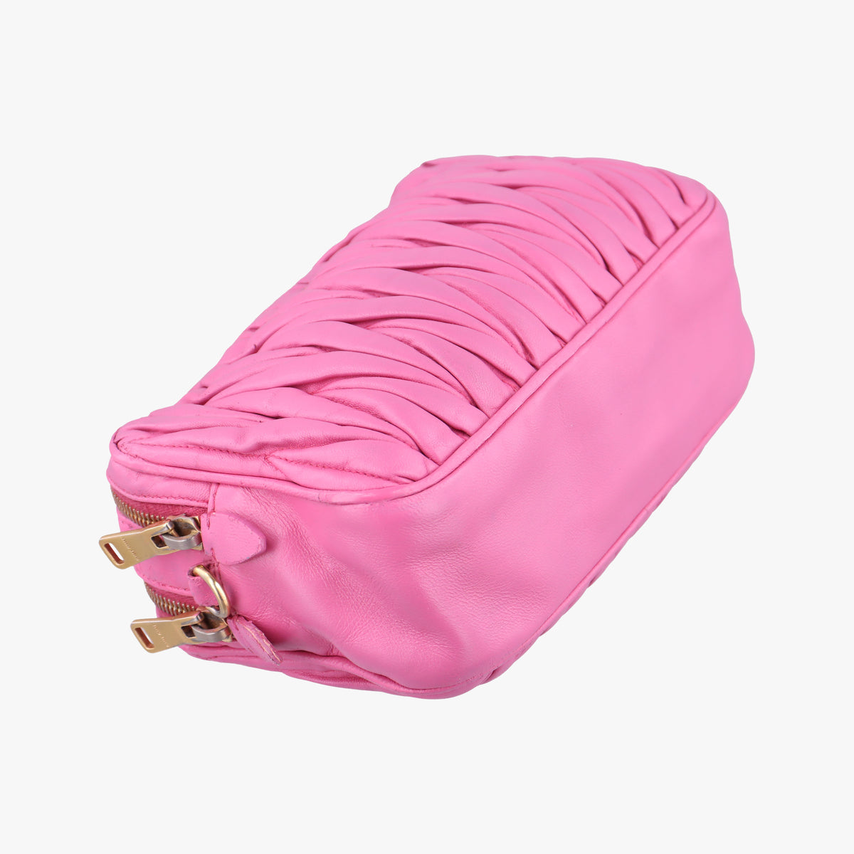 Secondhand Miu Miu MATELASSE Pink Leather  shoulderbag | stylenewstar