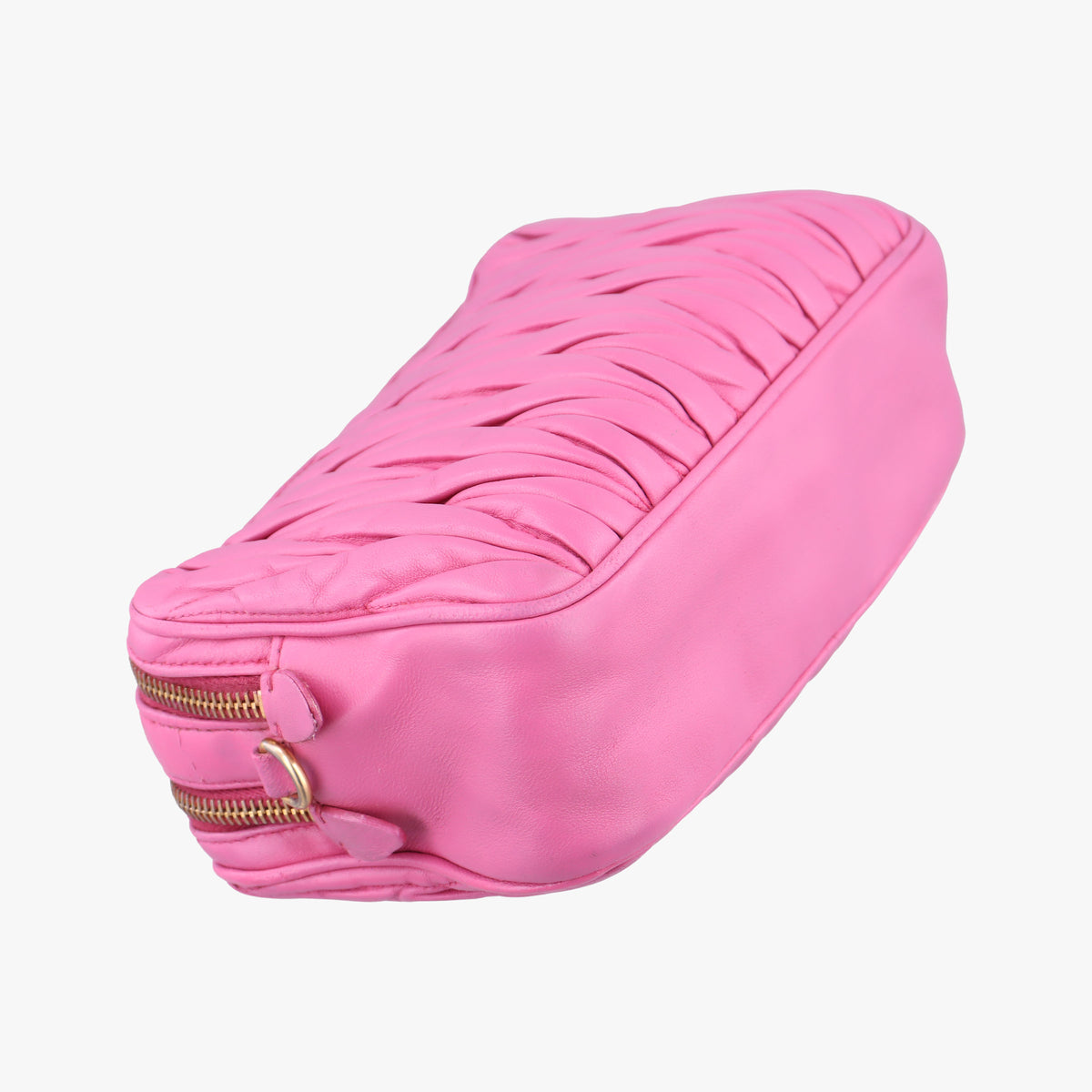 Secondhand Miu Miu MATELASSE Pink Leather  shoulderbag | stylenewstar