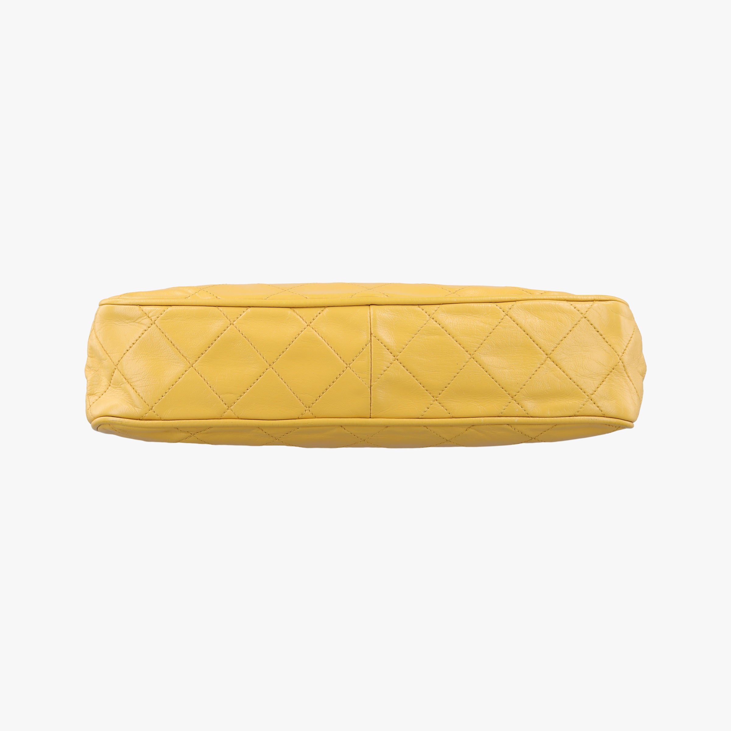 Pre-owned Chanel Matelasse Tassel Yellow lambskin  shoulderbag | stylenewstar