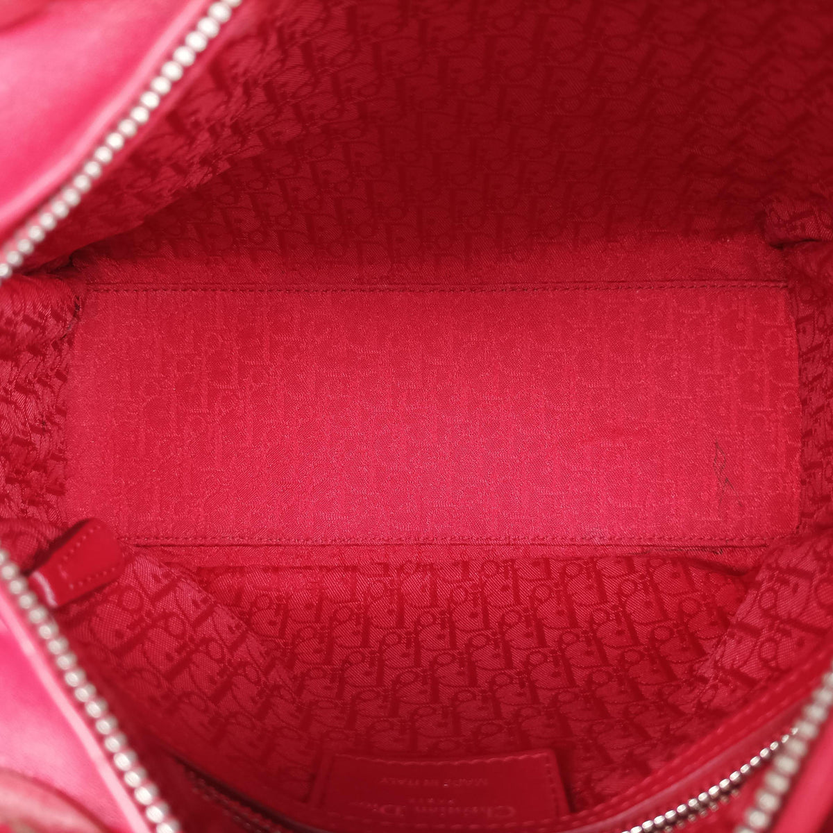 Pre-owned Christian Dior Lady Dior Red lambskin  shoulderbag | stylenewstar