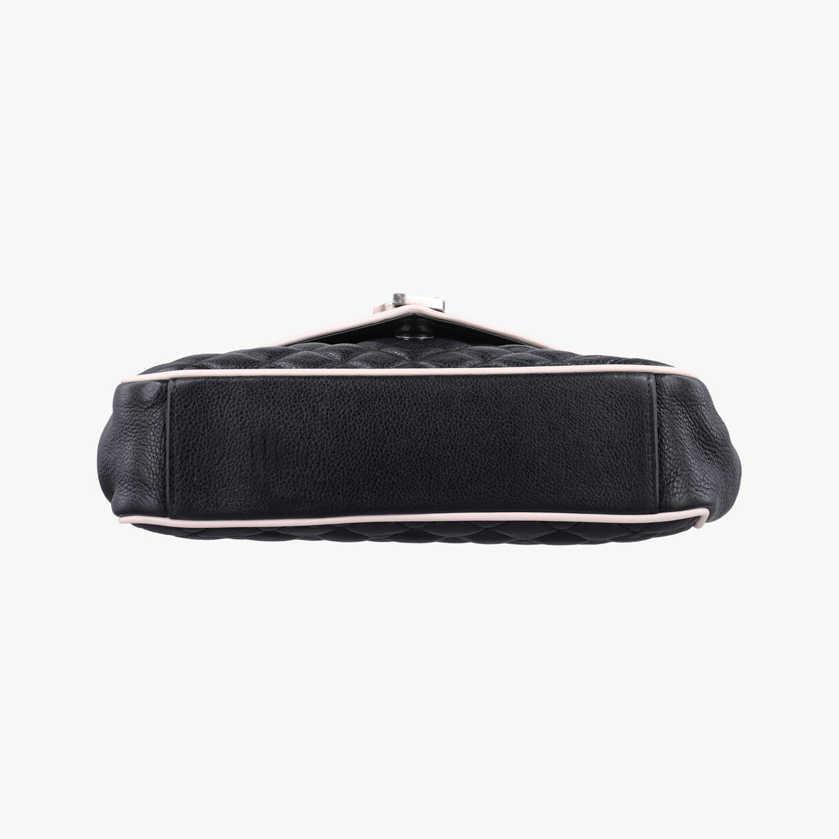 Pre-owned Yves Saint Laurent ENVELOPE Black×White Leather 428125 shoulderbag | stylenewstar