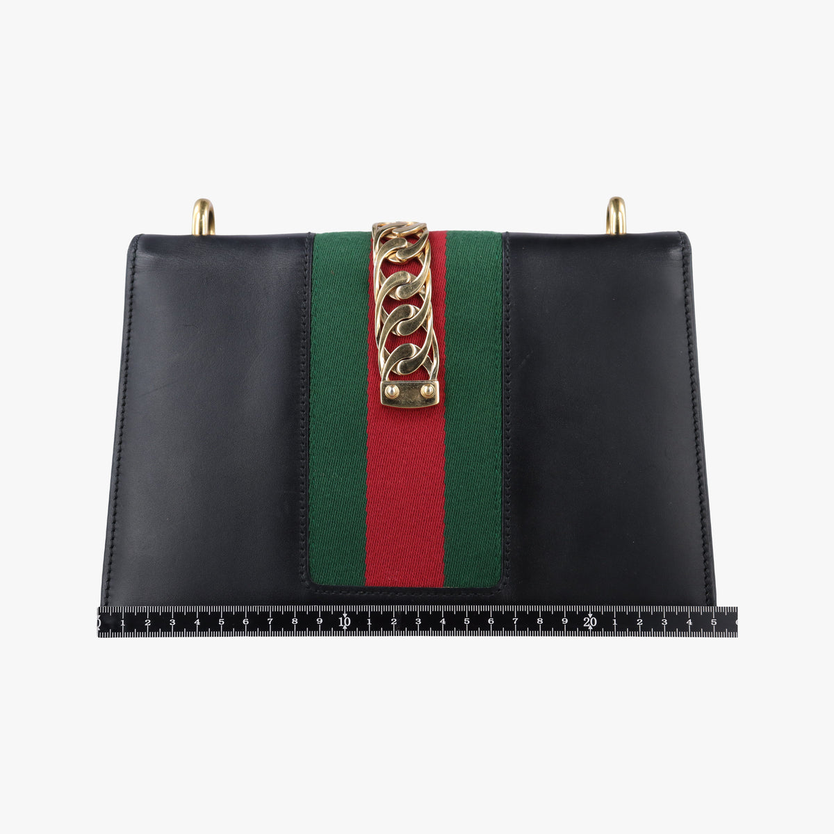 Pre-owned Gucci Sylvie Black Leather 421882 shoulderbag | stylenewstar