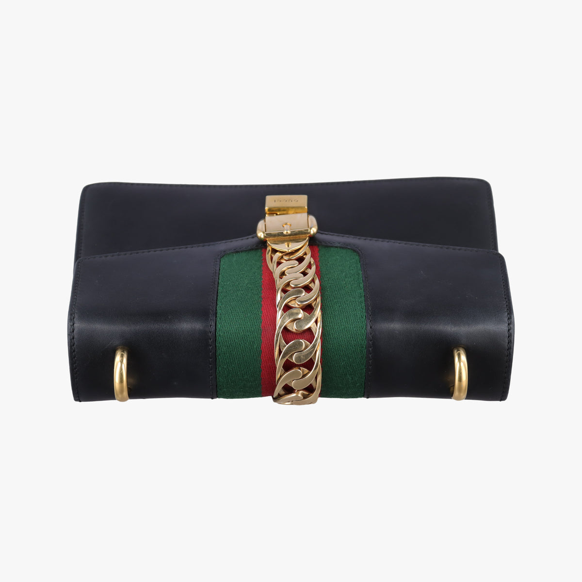 Pre-owned Gucci Sylvie Black Leather 421882 shoulderbag | stylenewstar