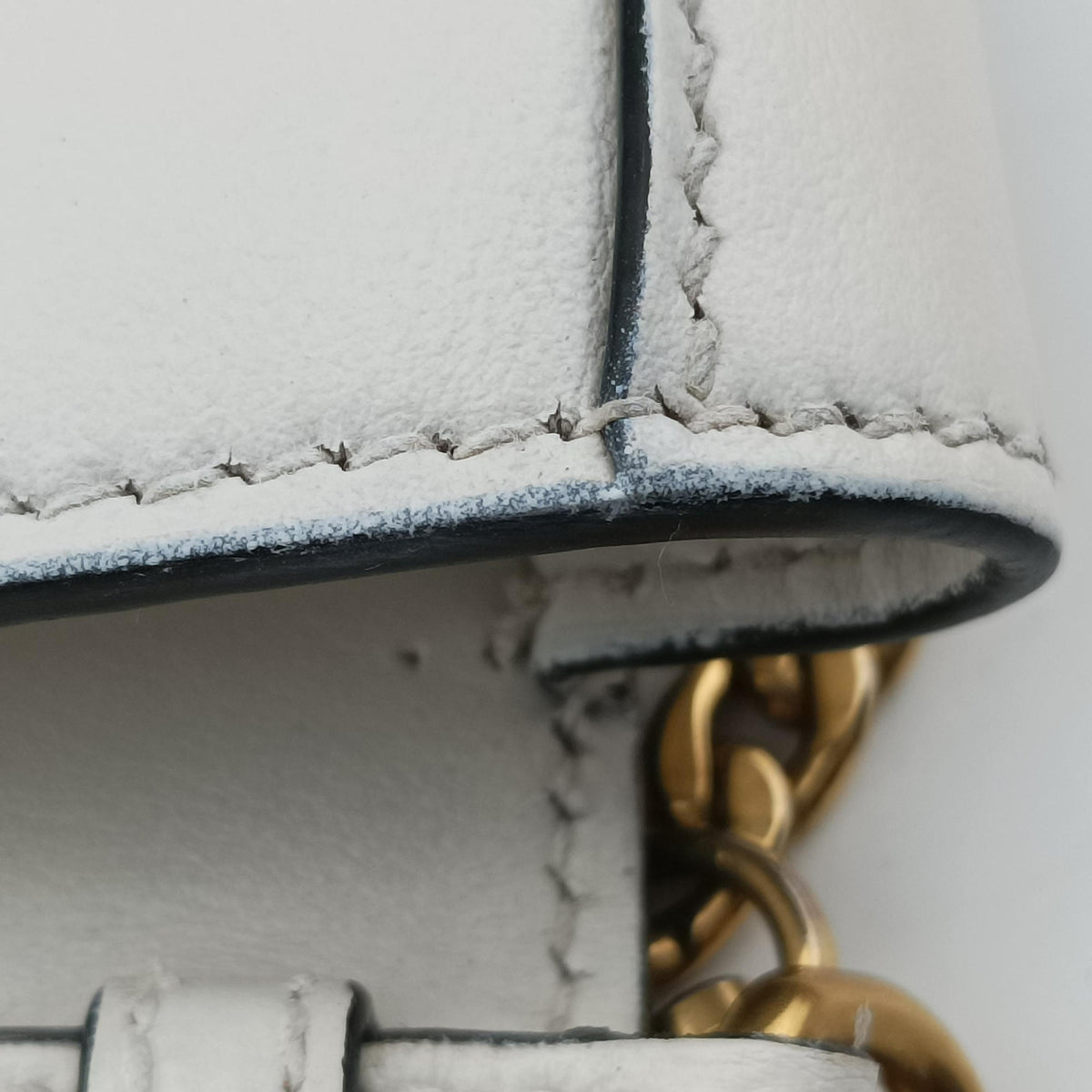 Vintage Prada Cahier White Leather×SAFFIANO Leather 1BL004 shoulderbag | stylenewstar
