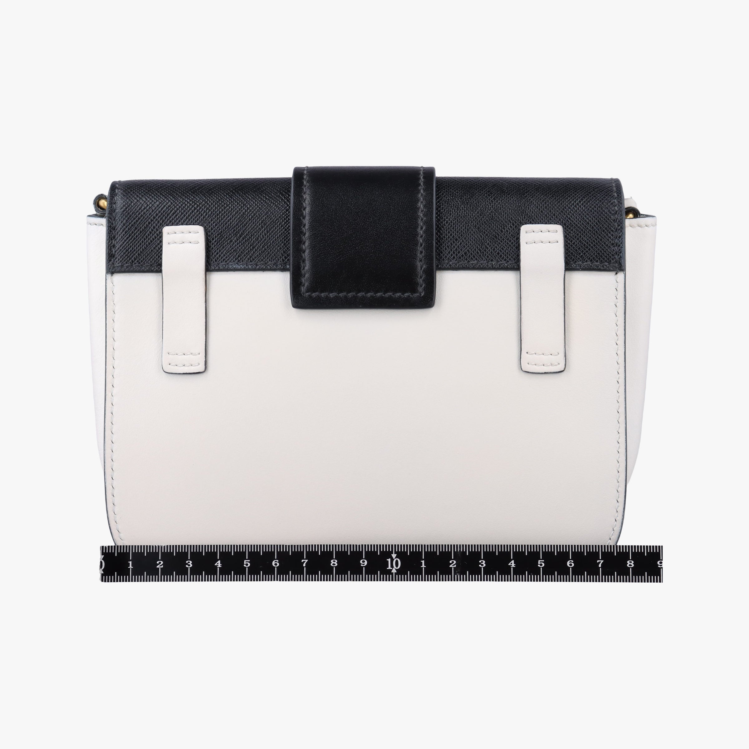 Vintage Prada Cahier White Leather×SAFFIANO Leather 1BL004 shoulderbag | stylenewstar