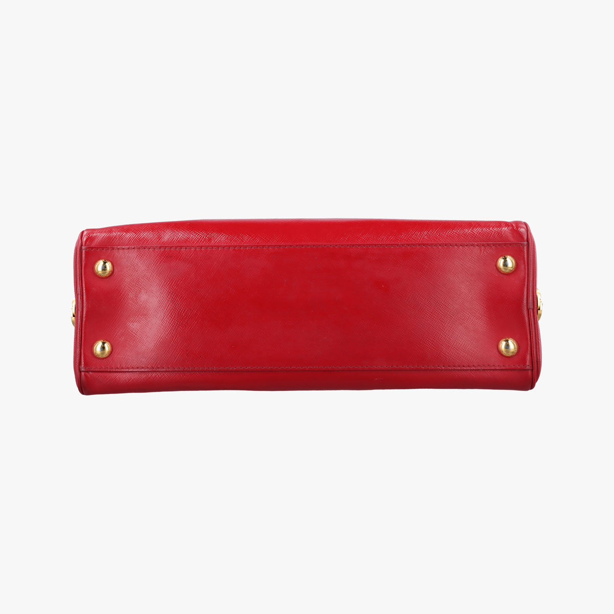 Pre-owned Prada Pyramid Red Patent Leather BL0808 handbag | stylenewstar