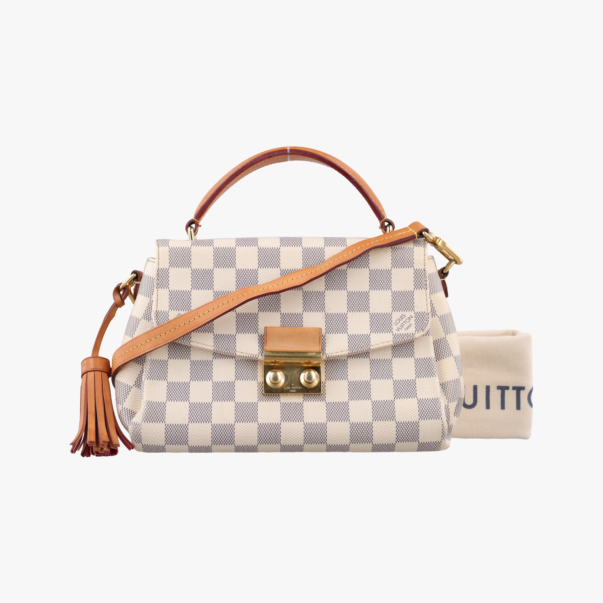 Pre-owned Louis Vuitton CROISETTE Azur Damier Canvas N41581 shoulderbag | stylenewstar
