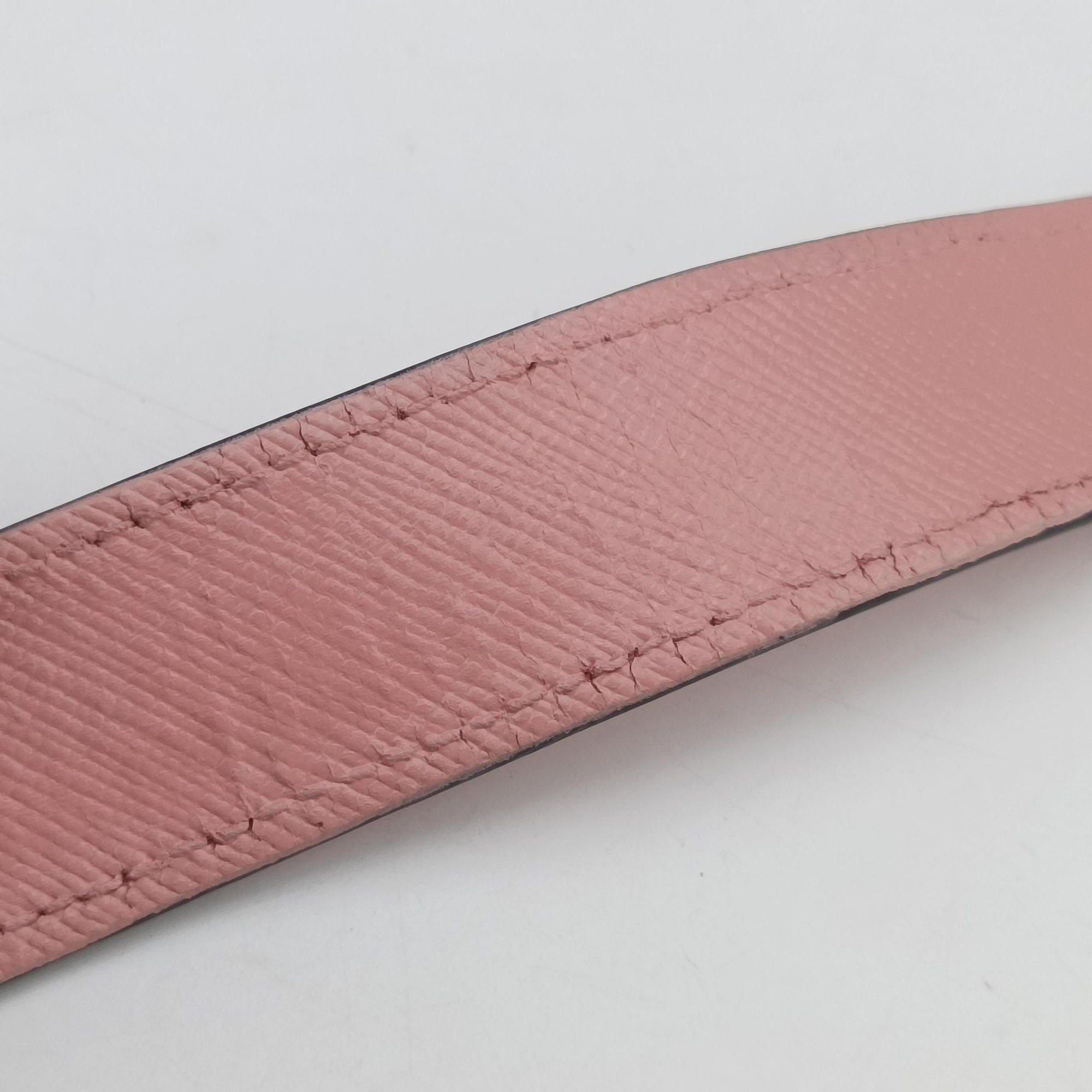 Pre-owned Prada milano logo Pink Saffiano Leather 1BP012 shoulderbag | stylenewstar