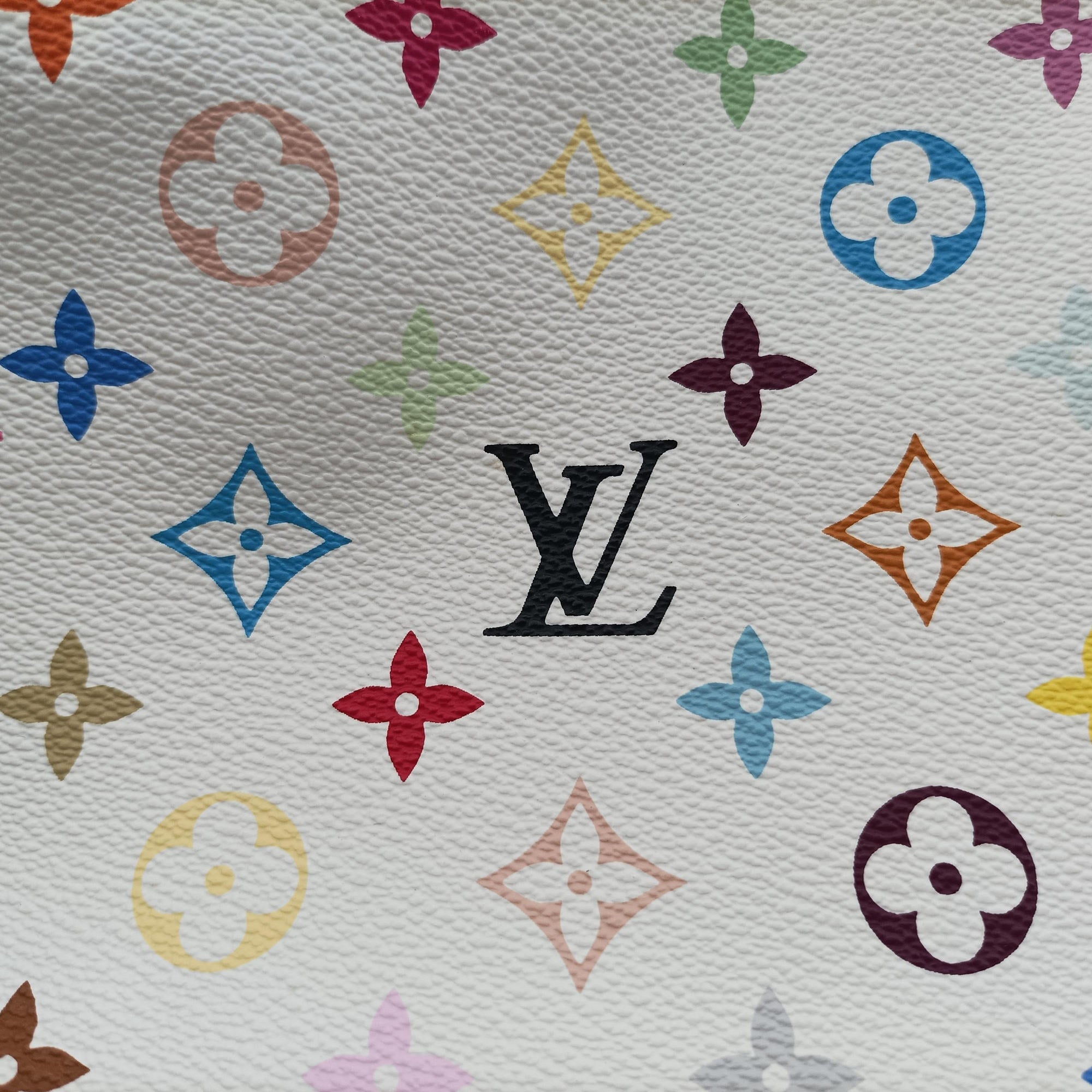 Pre-owned Louis Vuitton GRETA white Monogram Multicolor M40195 shoulderbag | stylenewstar
