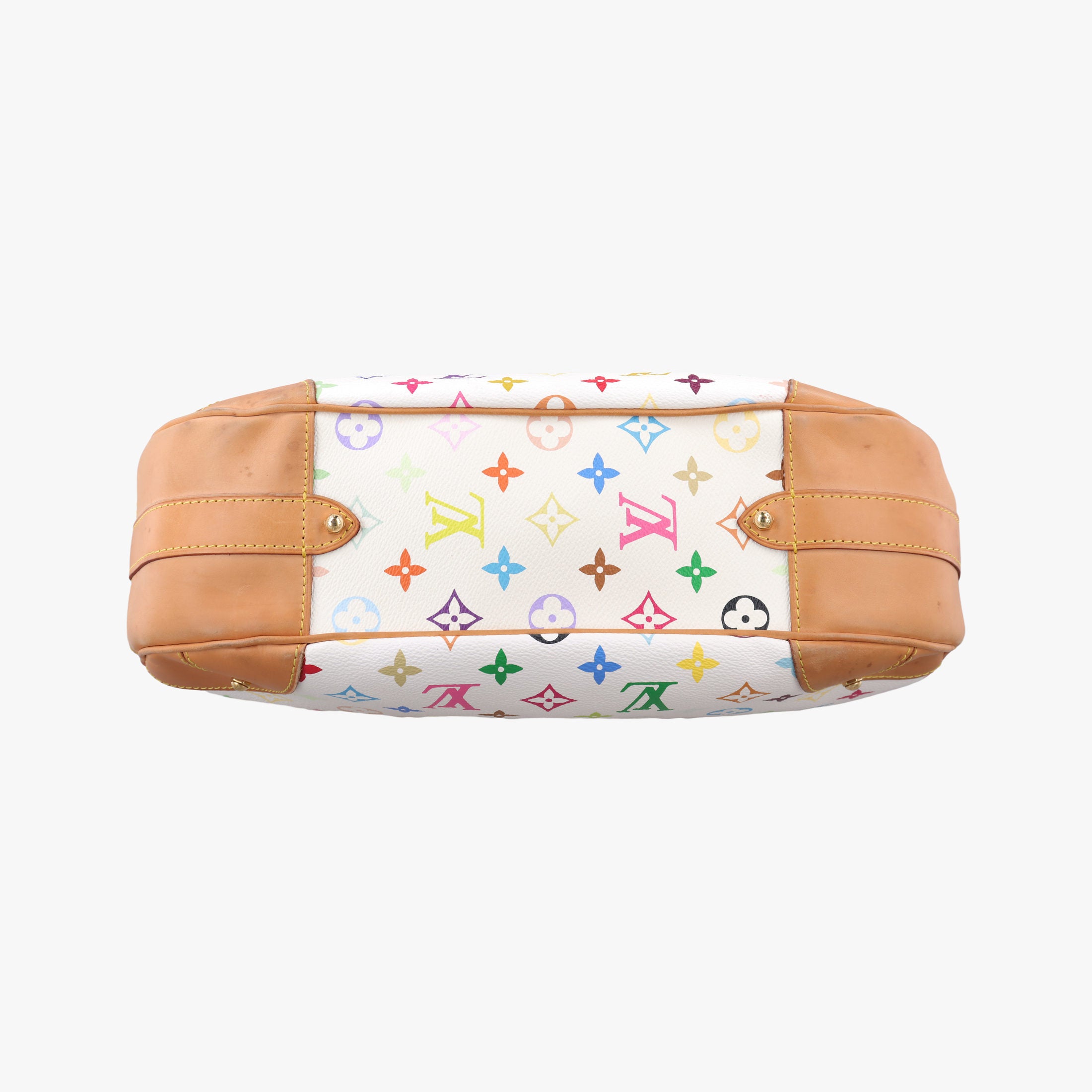 Pre-owned Louis Vuitton GRETA white Monogram Multicolor M40195 shoulderbag | stylenewstar
