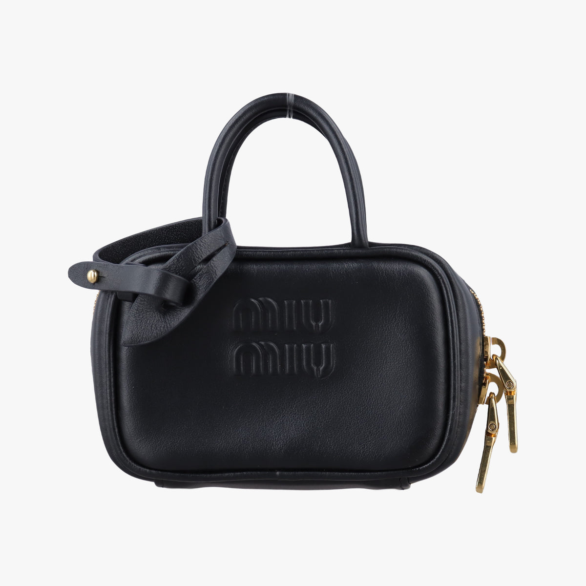 Secondhand Miu Miu Beau Black Leather  handbag | stylenewstar