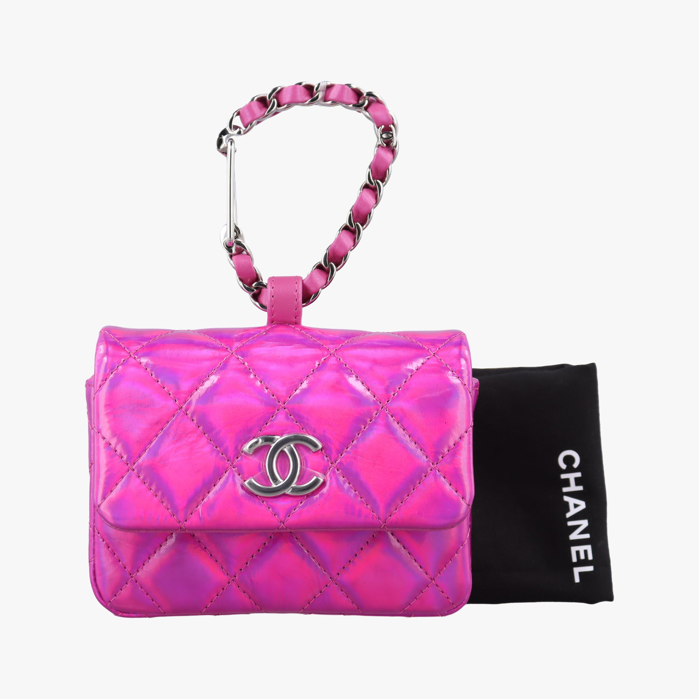 Vintage Chanel Matelasse CC Years Gift Rose Patent Leather CD0154 handbag | stylenewstar