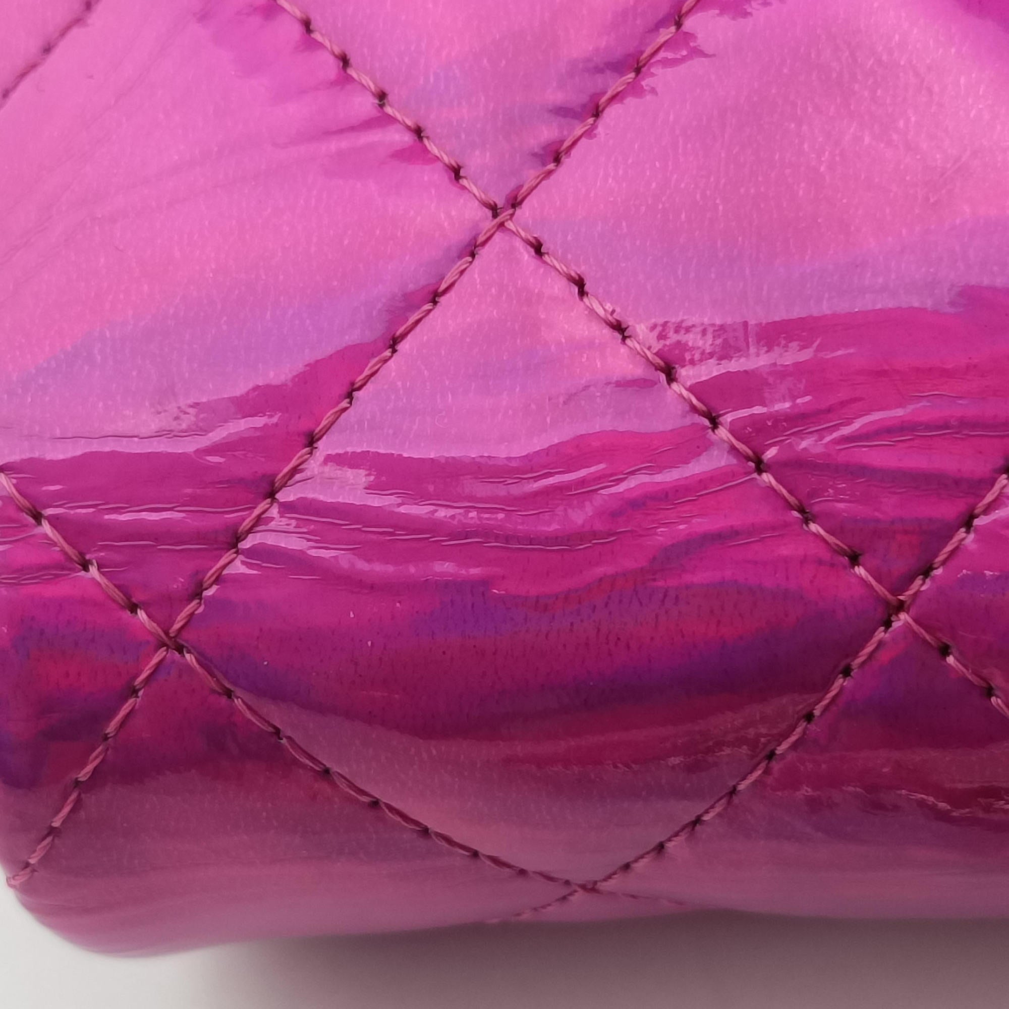 Vintage Chanel Matelasse CC Years Gift Rose Patent Leather CD0154 handbag | stylenewstar