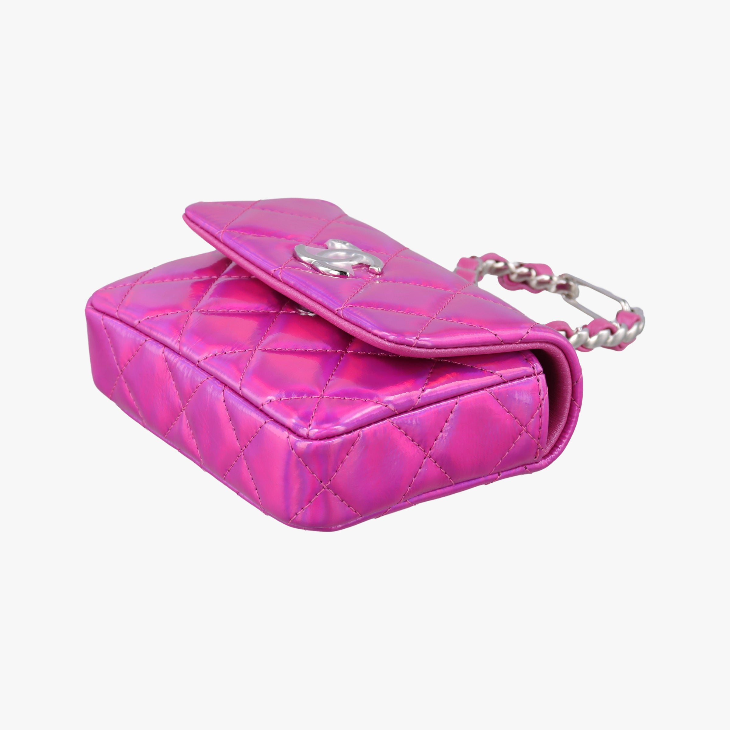 Vintage Chanel Matelasse CC Years Gift Rose Patent Leather CD0154 handbag | stylenewstar
