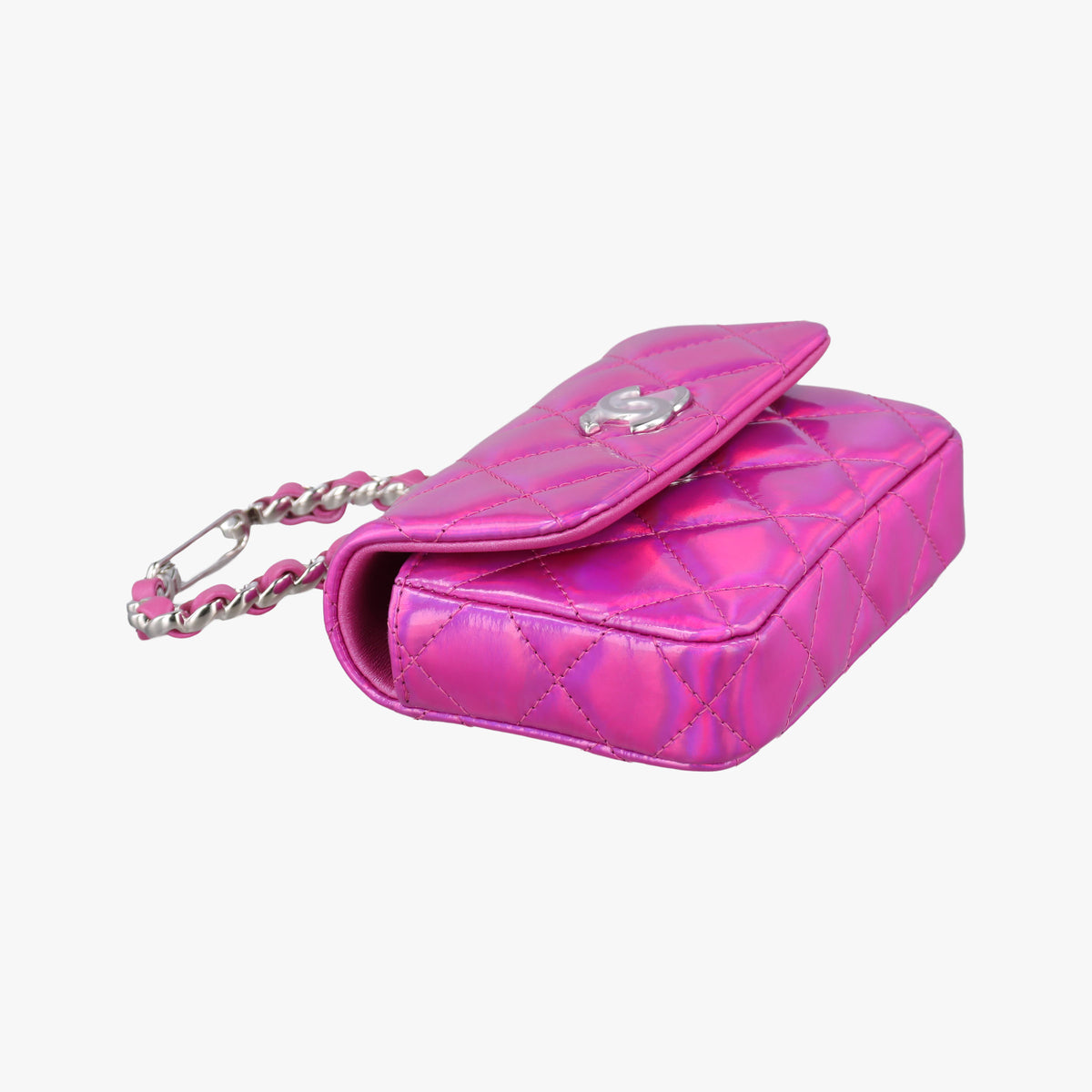 Vintage Chanel Matelasse CC Years Gift Rose Patent Leather CD0154 handbag | stylenewstar