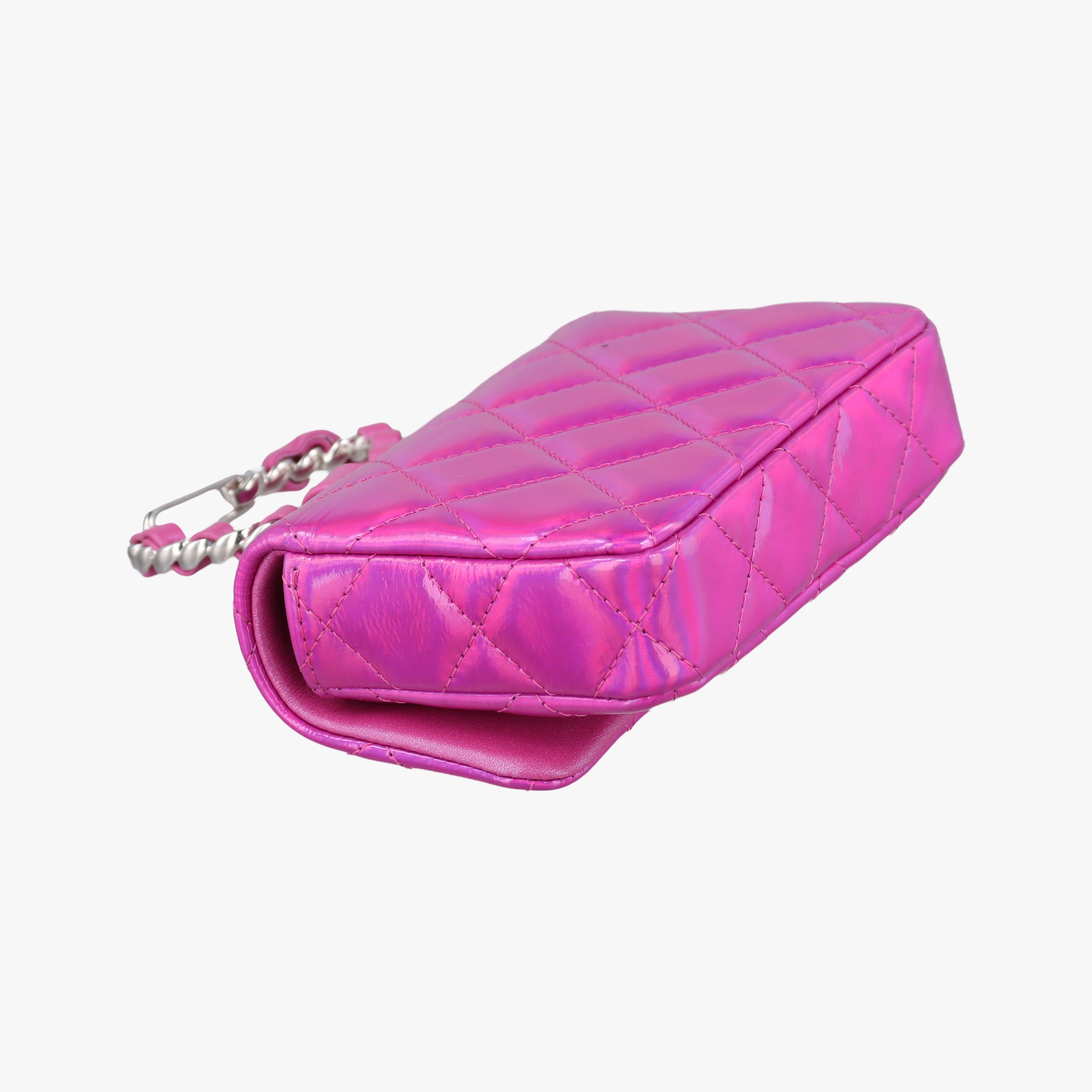 Vintage Chanel Matelasse CC Years Gift Rose Patent Leather CD0154 handbag | stylenewstar