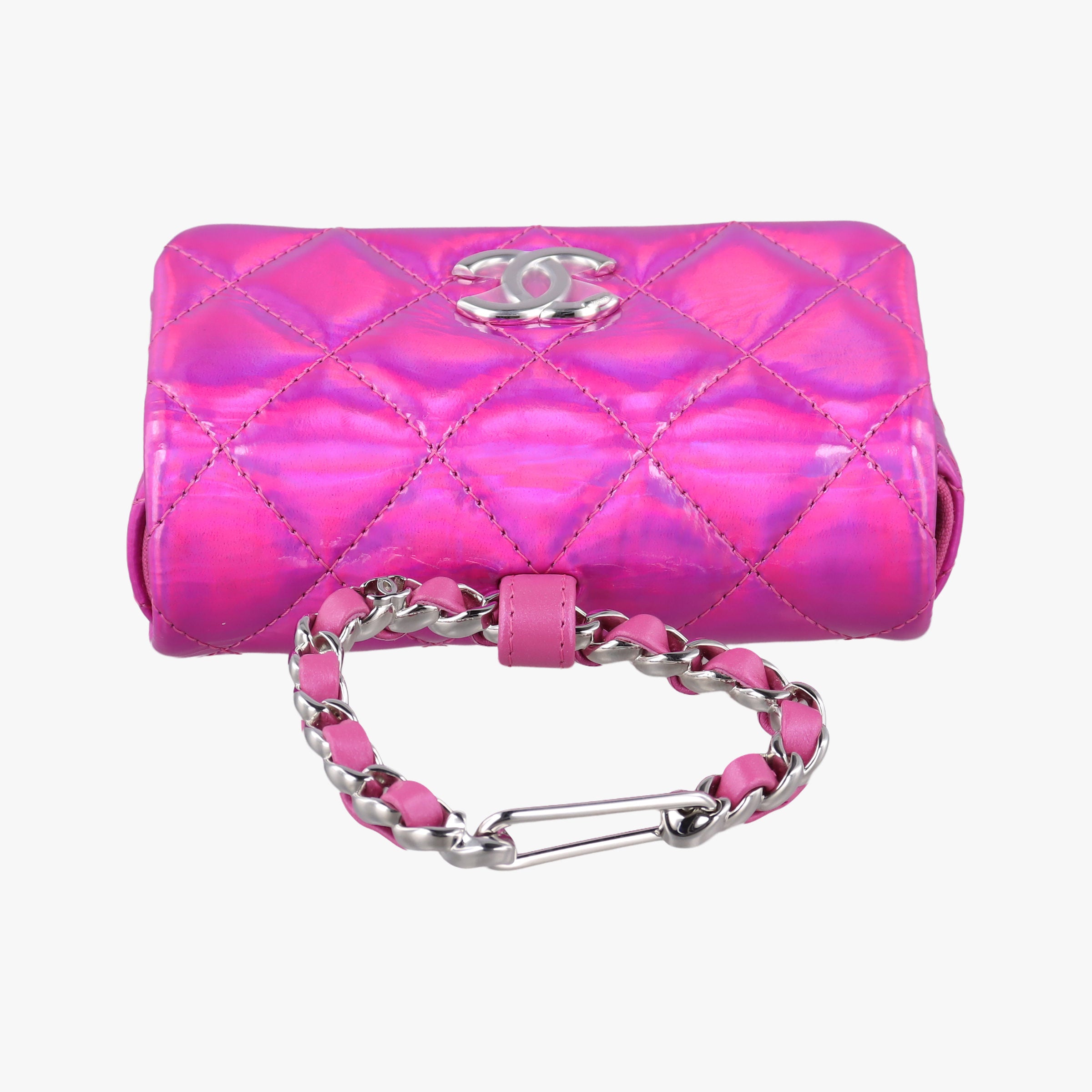 Vintage Chanel Matelasse CC Years Gift Rose Patent Leather CD0154 handbag | stylenewstar