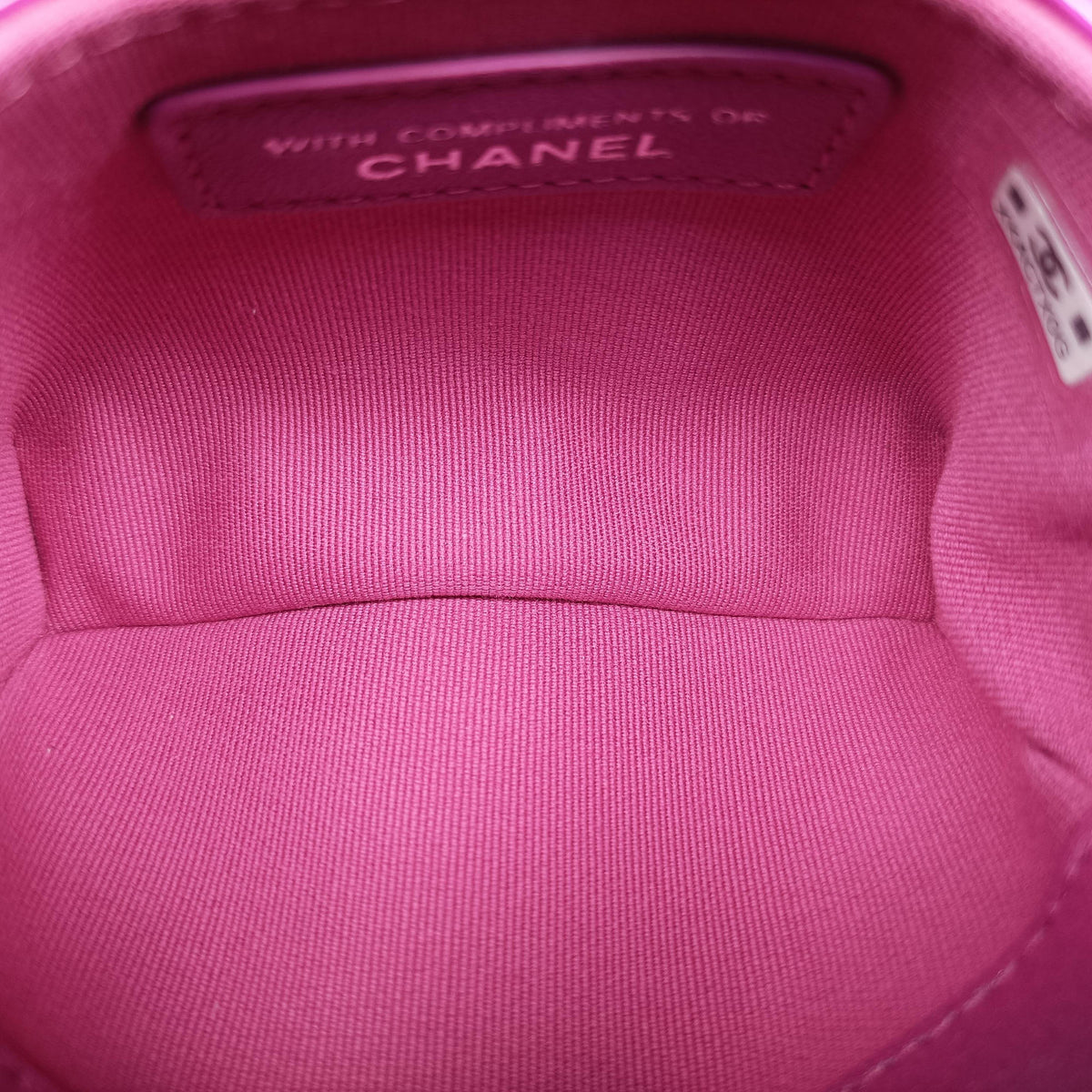 Vintage Chanel Matelasse CC Years Gift Rose Patent Leather CD0154 handbag | stylenewstar