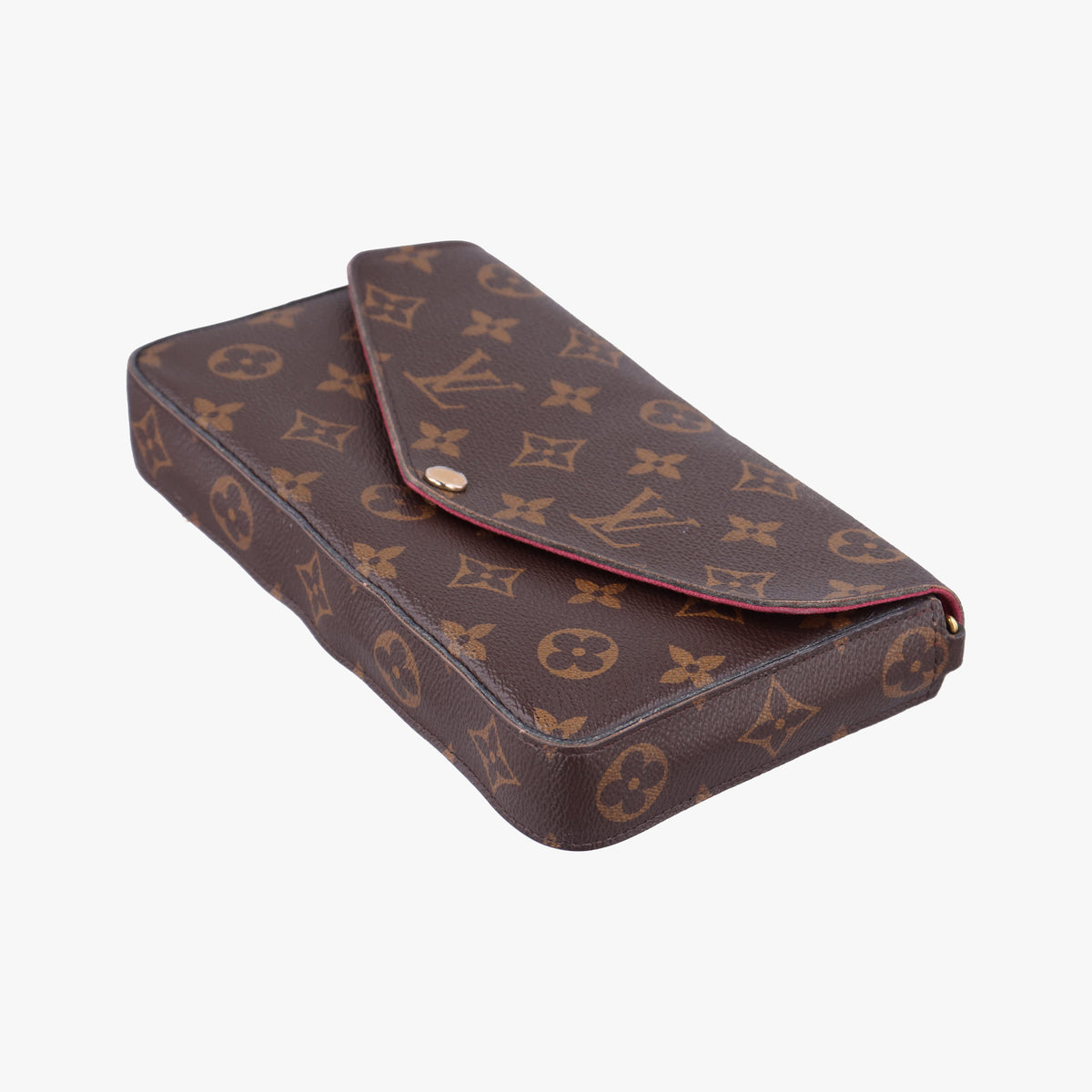 Pre-owned Louis Vuitton Pochette Felicie Brown Monogram Canvas M61276 shoulderbag | stylenewstar