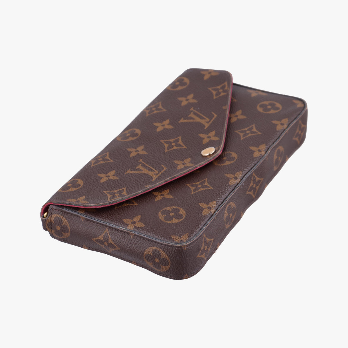 Pre-owned Louis Vuitton Pochette Felicie Brown Monogram Canvas M61276 shoulderbag | stylenewstar
