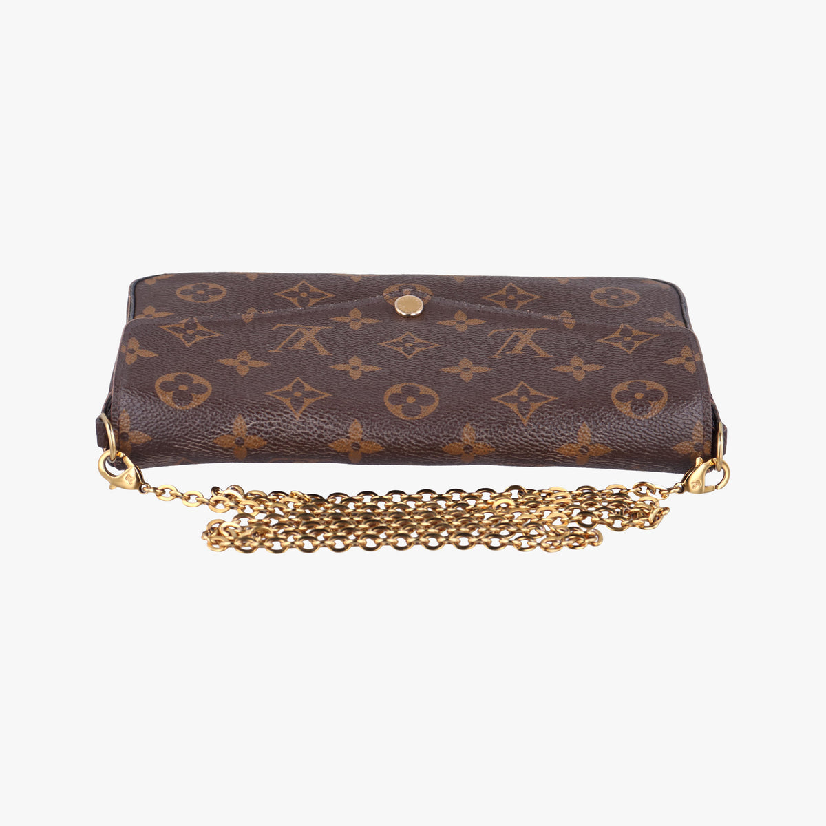 Pre-owned Louis Vuitton Pochette Felicie Brown Monogram Canvas M61276 shoulderbag | stylenewstar