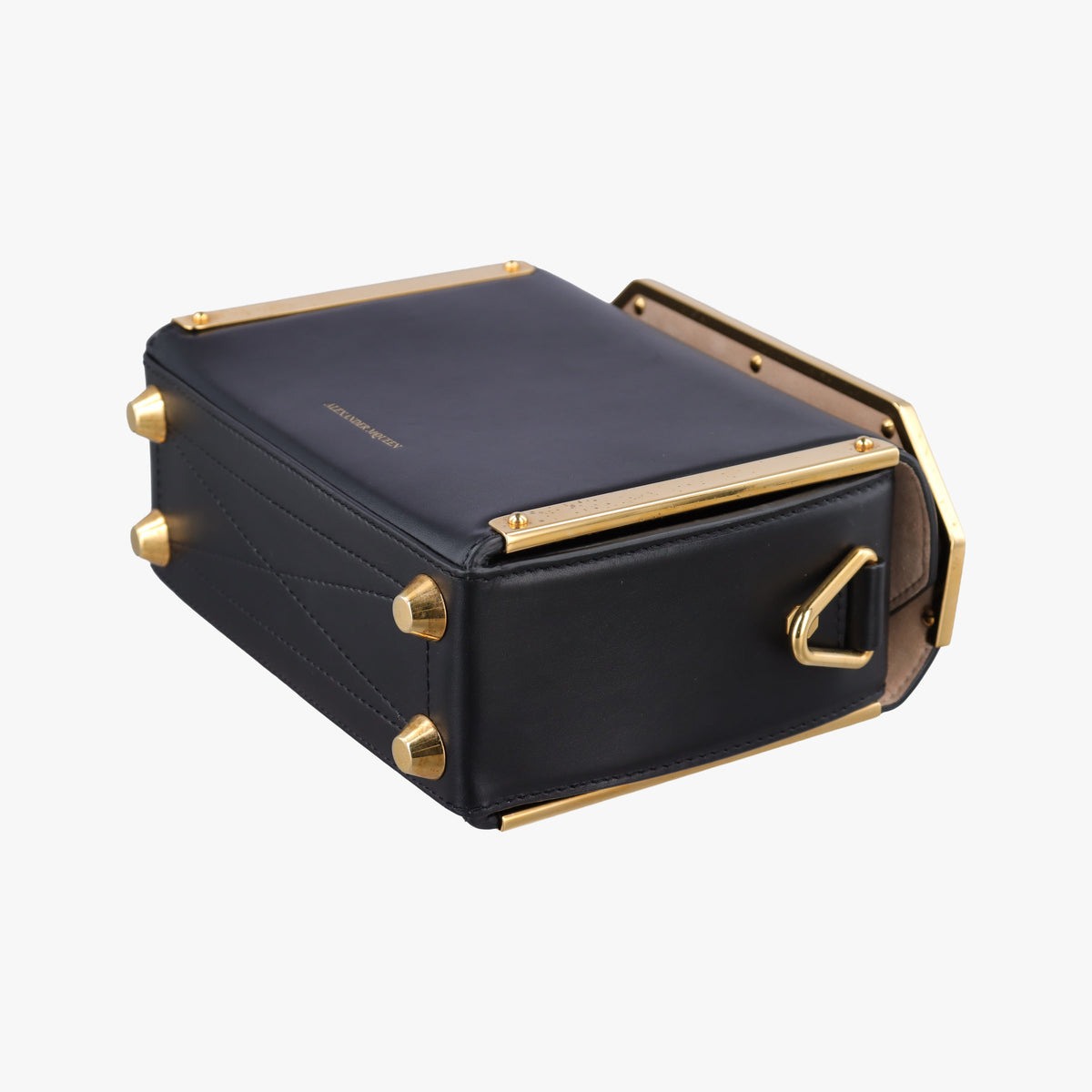 Pre-owned Alexander McQueen Box Black Leather  shoulderbag | stylenewstar