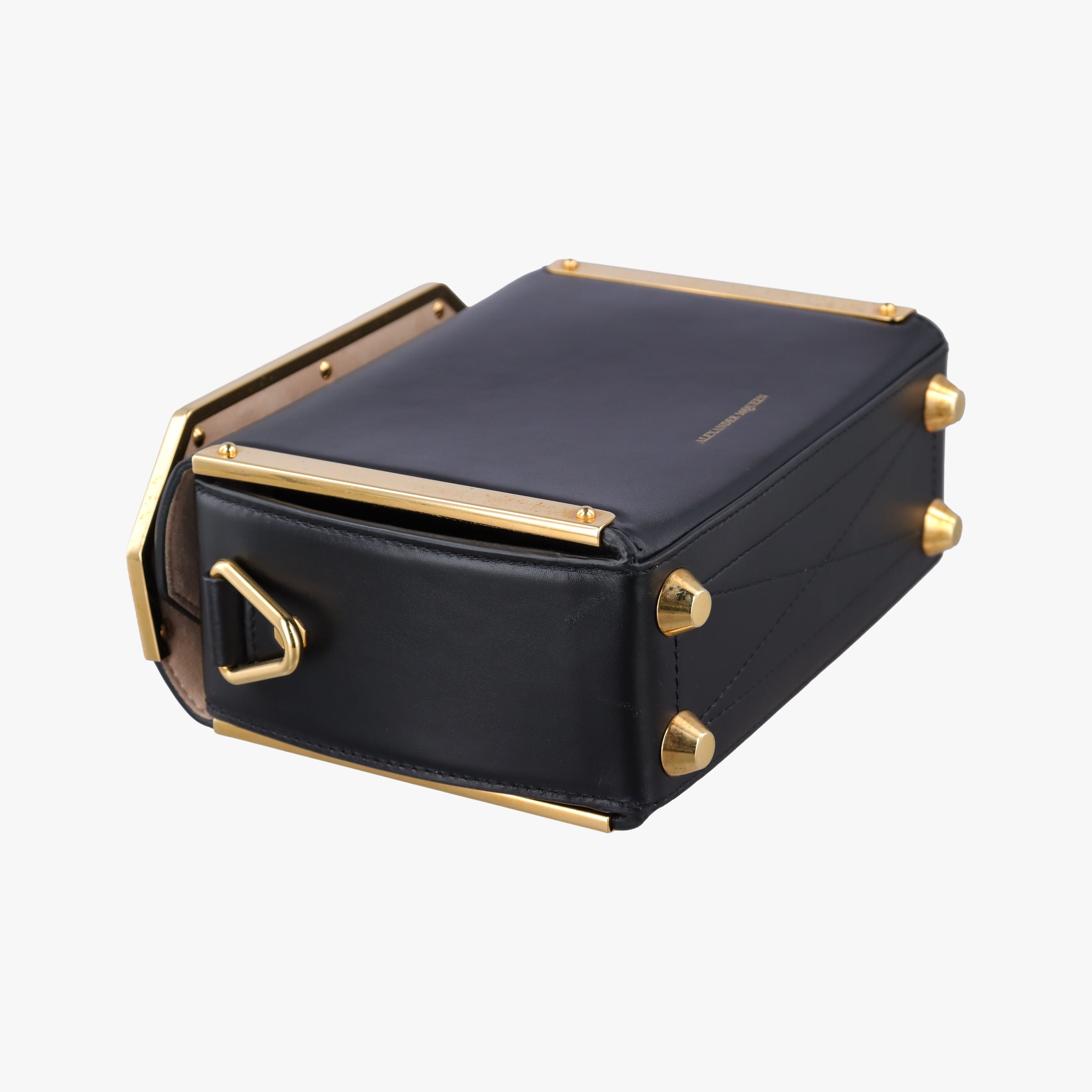 Pre-owned Alexander McQueen Box Black Leather  shoulderbag | stylenewstar