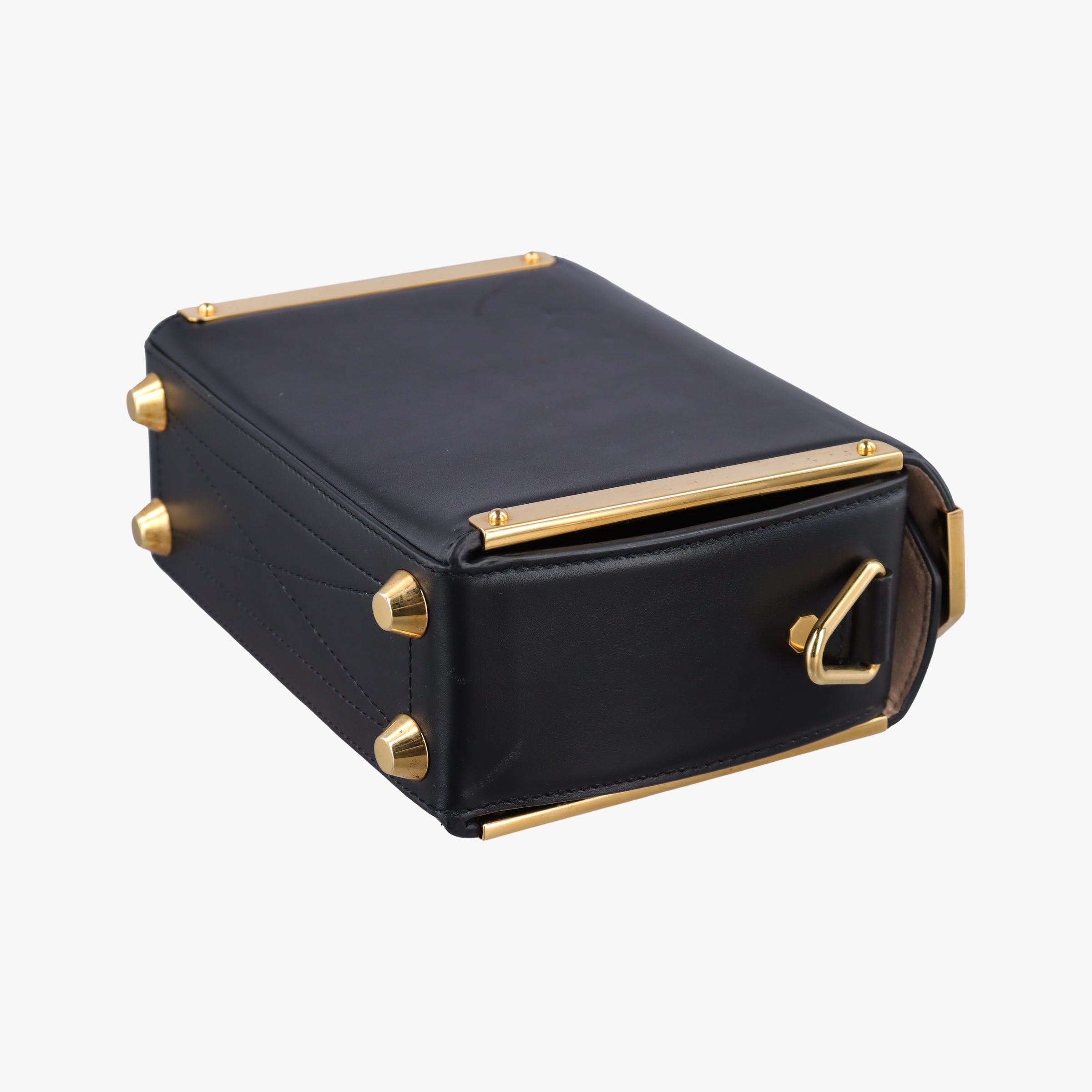 Pre-owned Alexander McQueen Box Black Leather  shoulderbag | stylenewstar
