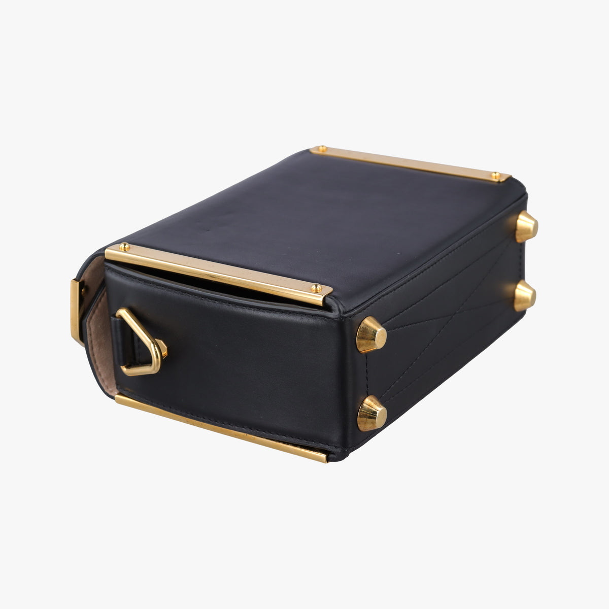 Pre-owned Alexander McQueen Box Black Leather  shoulderbag | stylenewstar