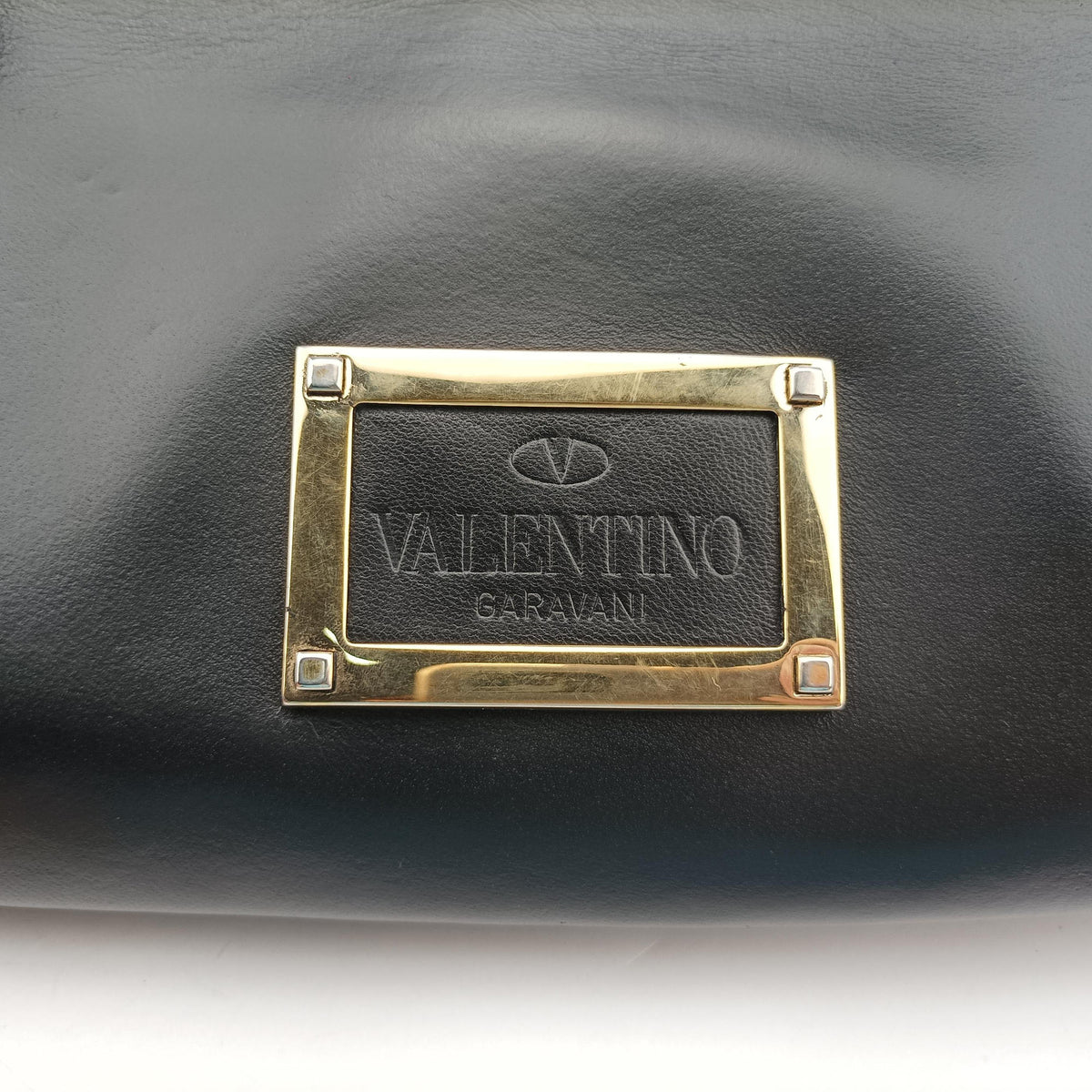 Pre-owned Valentino Rockstud Va Va Voom Black Leather  shoulderbag | stylenewstar