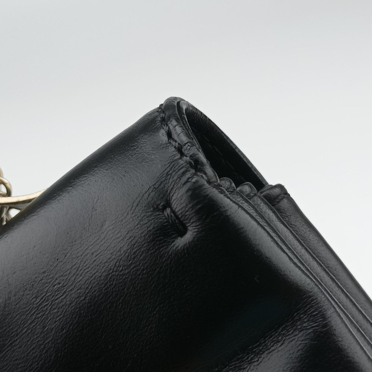 Pre-owned Valentino Rockstud Va Va Voom Black Leather  shoulderbag | stylenewstar