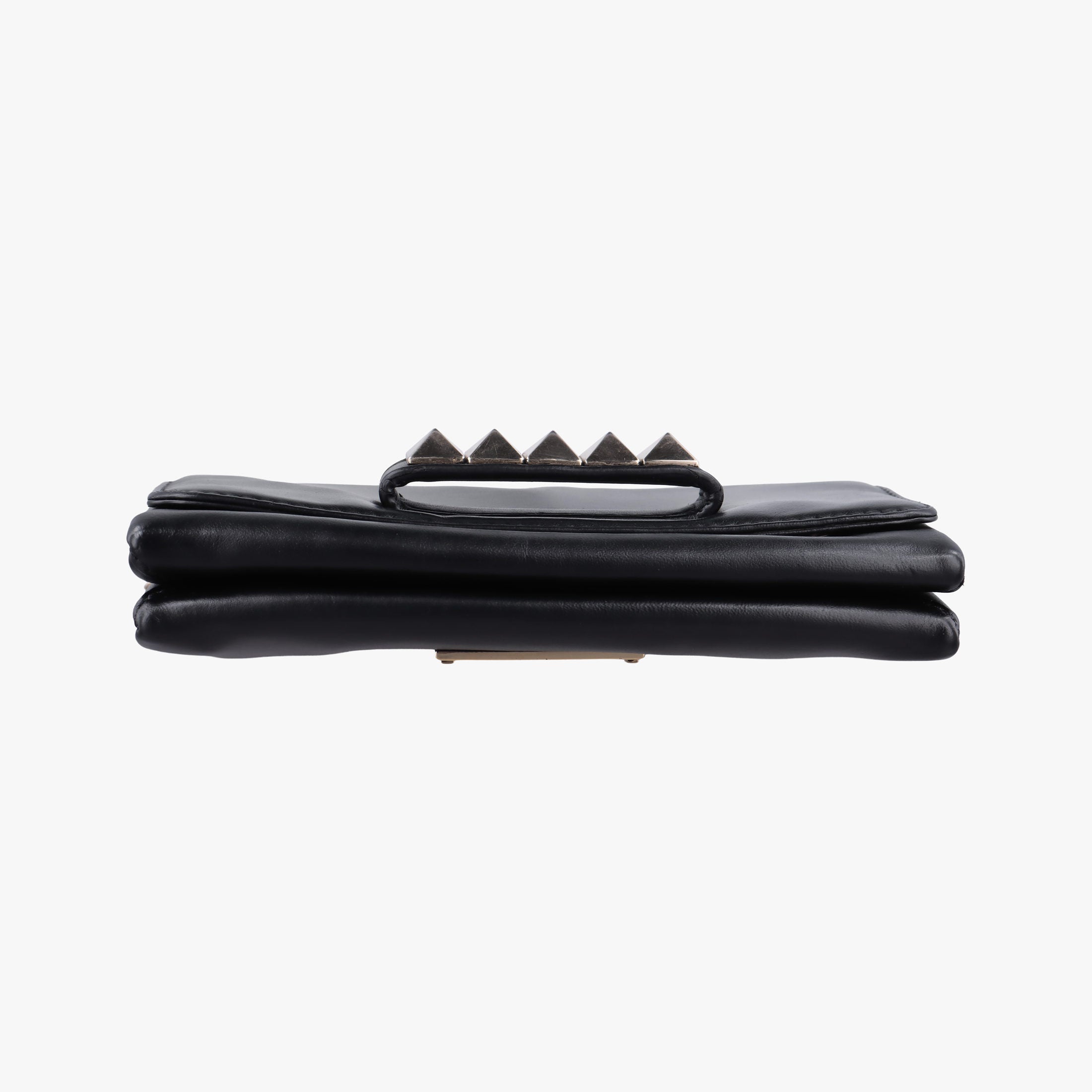 Pre-owned Valentino Rockstud Va Va Voom Black Leather  shoulderbag | stylenewstar