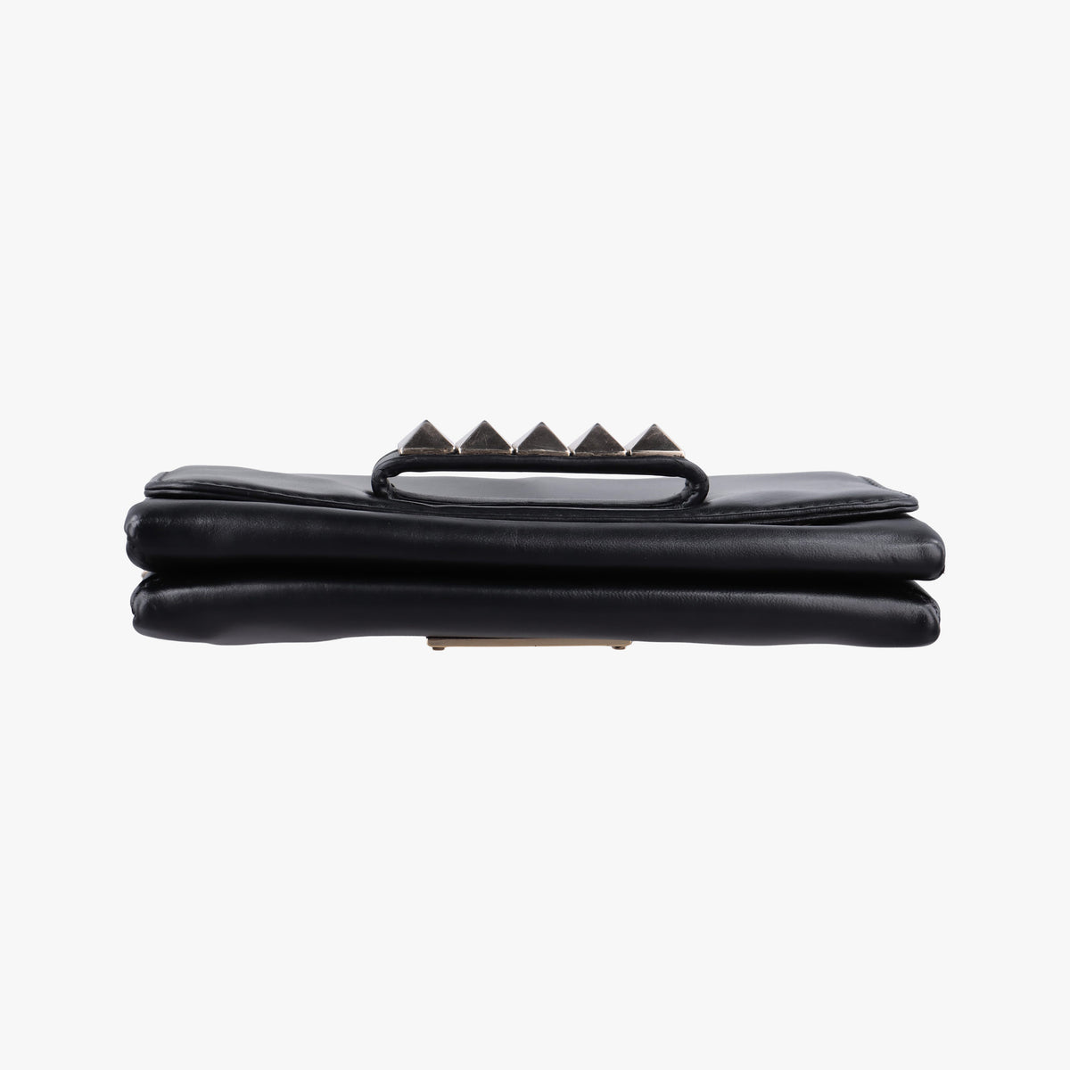 Pre-owned Valentino Rockstud Va Va Voom Black Leather  shoulderbag | stylenewstar