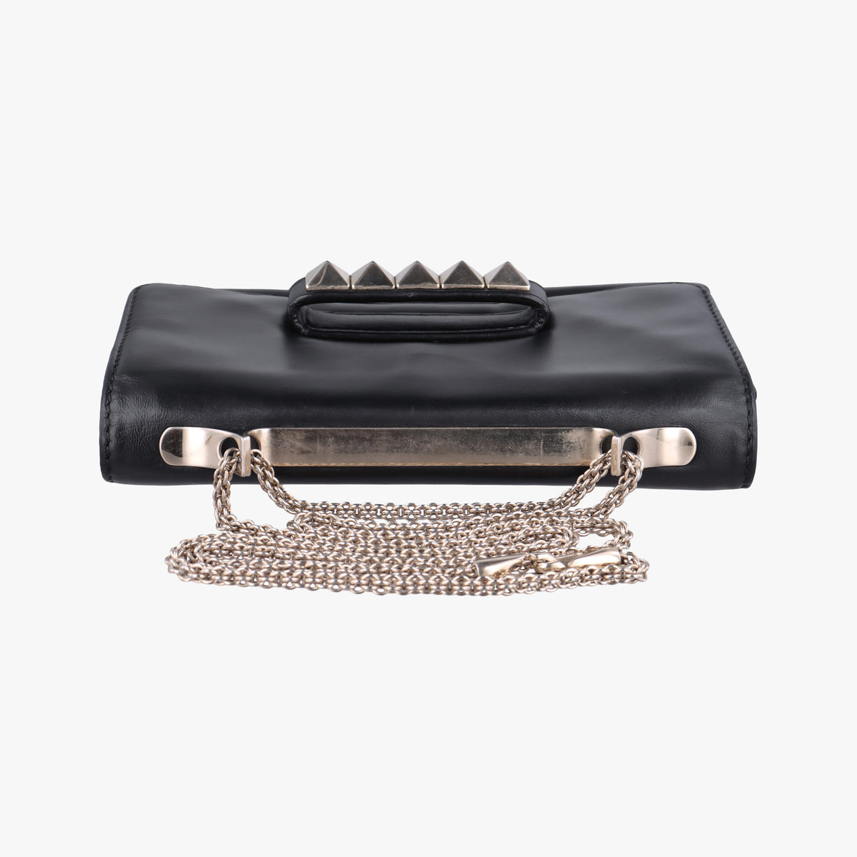 Pre-owned Valentino Rockstud Va Va Voom Black Leather  shoulderbag | stylenewstar