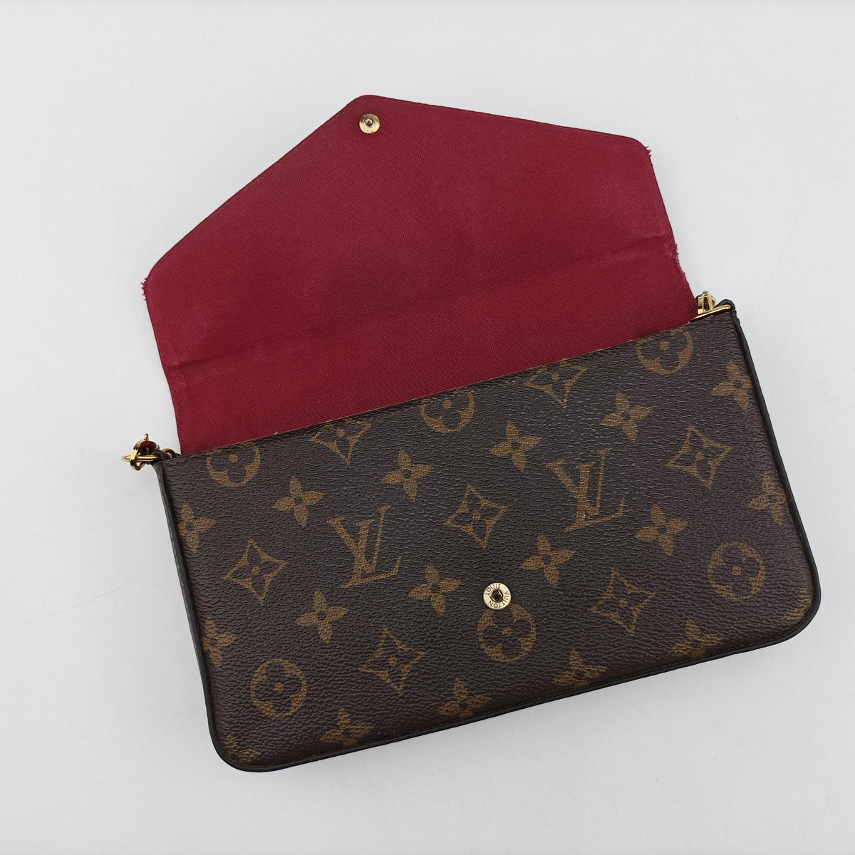 Secondhand Louis Vuitton Pochette Felicie Brown Monogram Canvas M61276 shoulderbag | stylenewstar