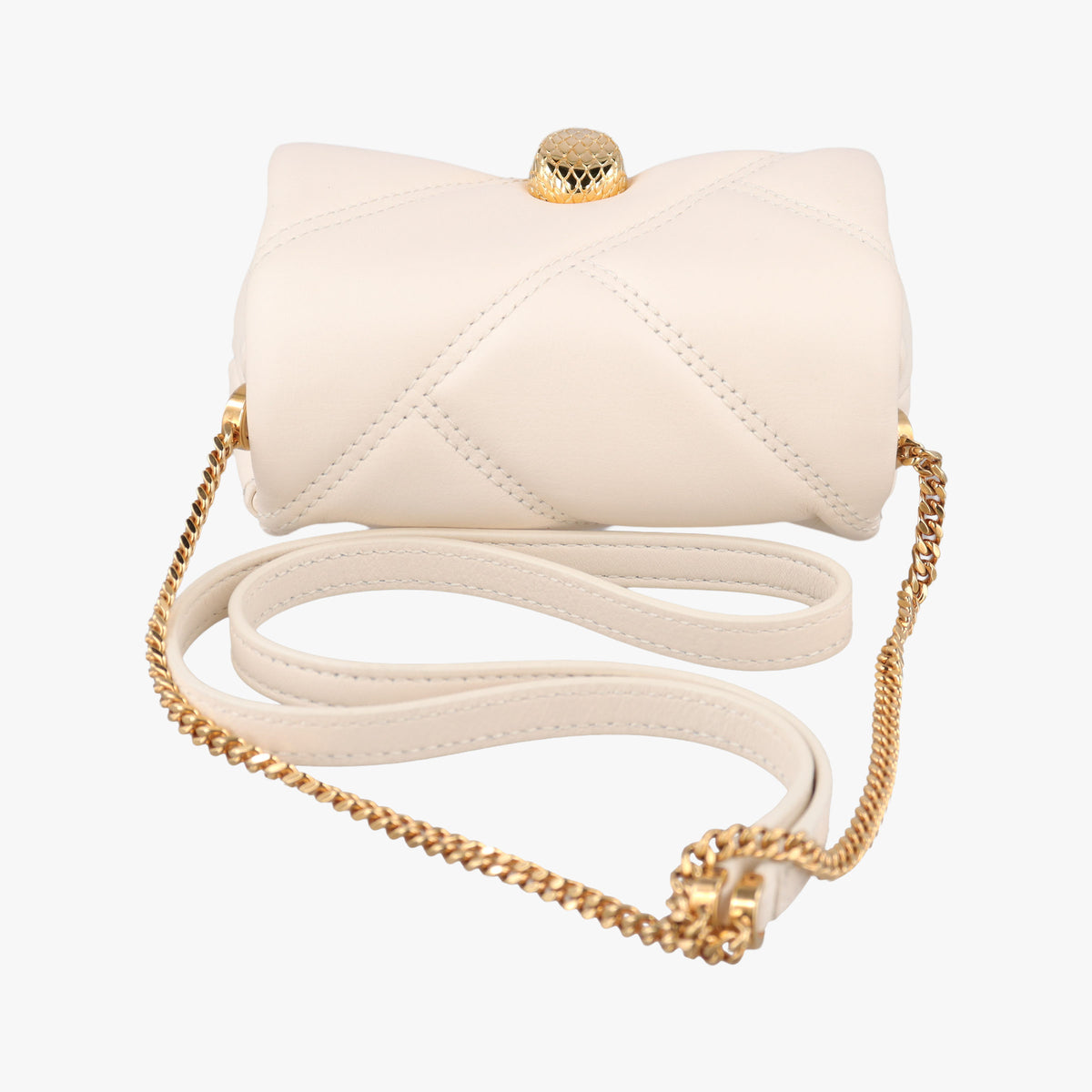Pre-owned Bvlgari Serpenti Cabochon Micro Ivory Opal calf  shoulderbag | stylenewstar