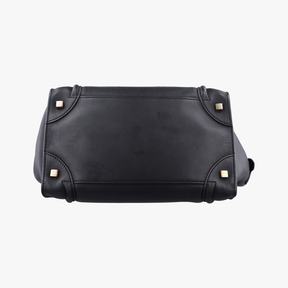 Pre-owned Celine Luggage Mini Shopper Black Leather  handbag | stylenewstar