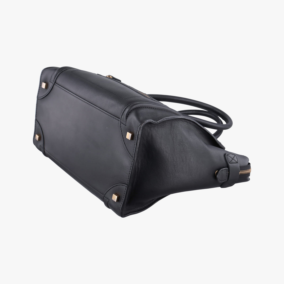 Pre-owned Celine Luggage Mini Shopper Black Leather  handbag | stylenewstar