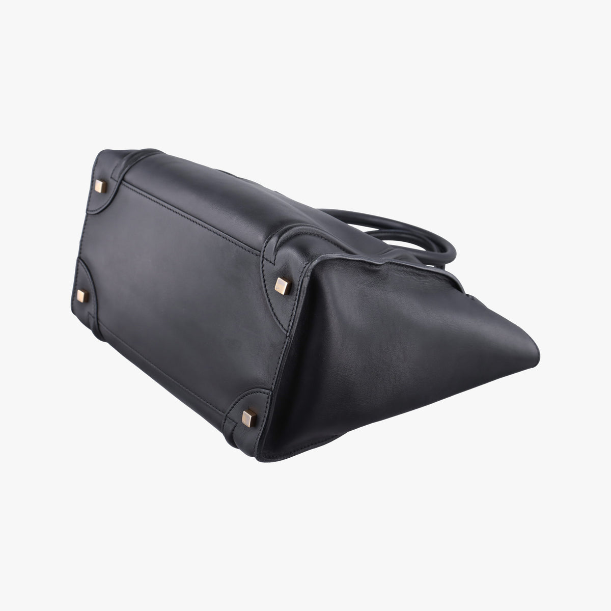 Pre-owned Celine Luggage Mini Shopper Black Leather  handbag | stylenewstar