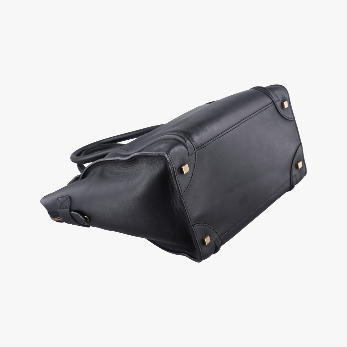 Pre-owned Celine Luggage Mini Shopper Black Leather  handbag | stylenewstar