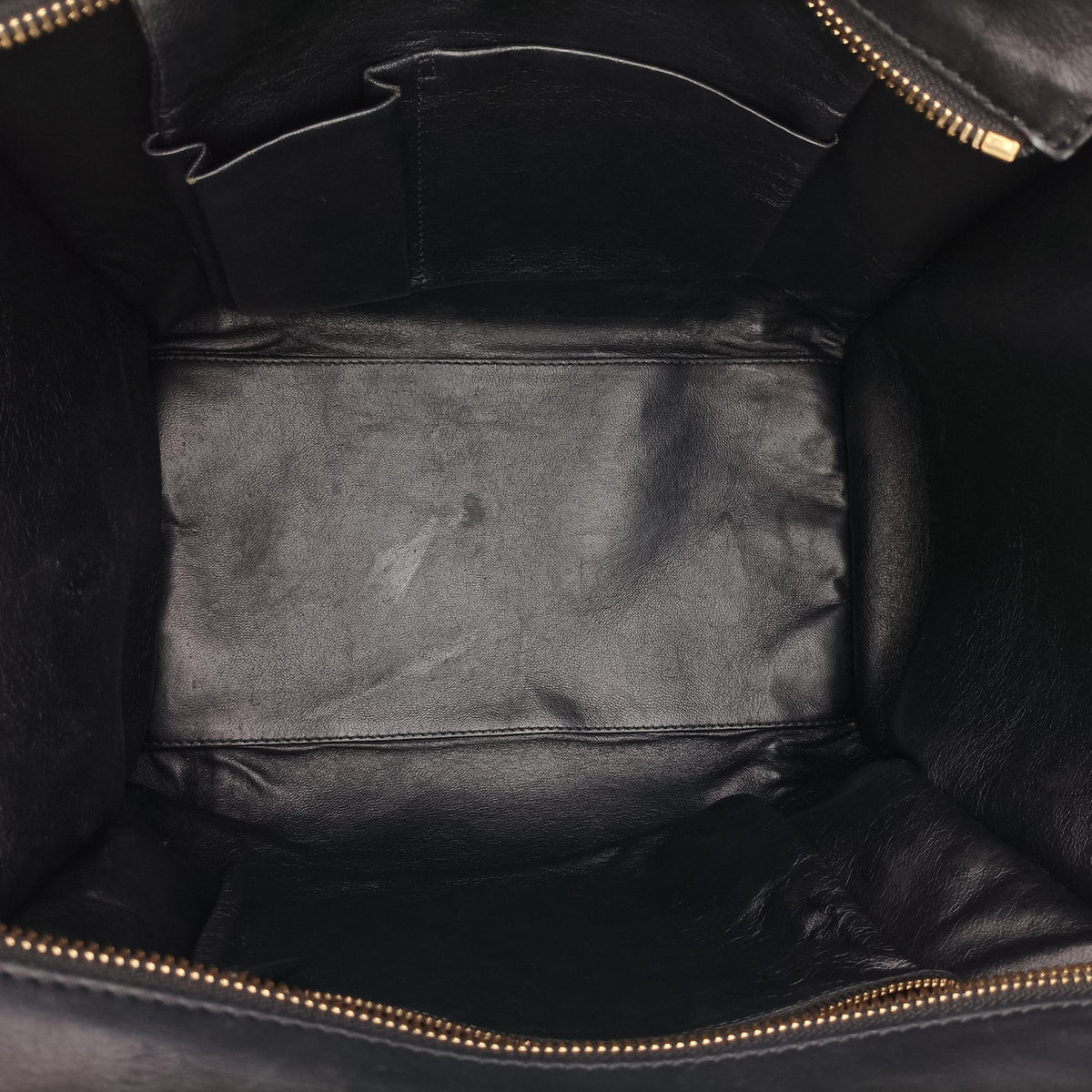 Pre-owned Celine Luggage Mini Shopper Black Leather  handbag | stylenewstar
