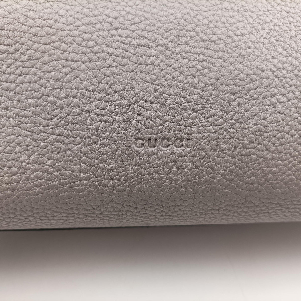 Pre-owned Gucci BAMBOO Grey Leather 370829 handbag | stylenewstar
