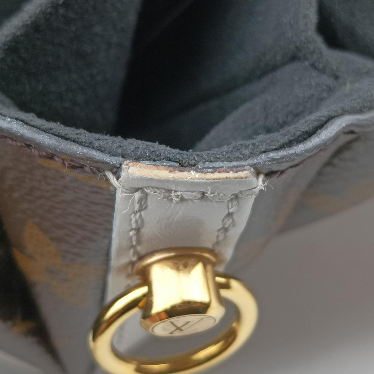 Pre-owned Louis Vuitton Chantilly Lock Brown x white Monogram x Leather  shoulderbag | stylenewstar