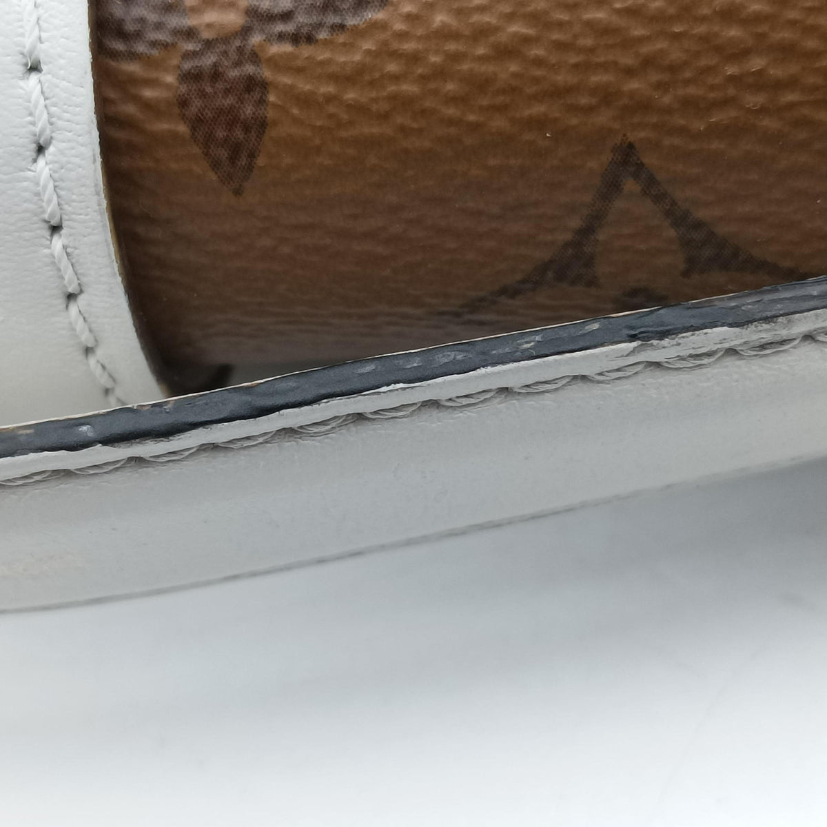 Pre-owned Louis Vuitton Chantilly Lock Brown x white Monogram x Leather  shoulderbag | stylenewstar