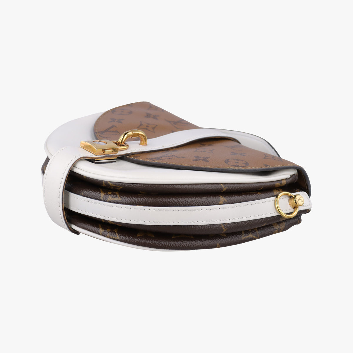 Pre-owned Louis Vuitton Chantilly Lock Brown x white Monogram x Leather  shoulderbag | stylenewstar