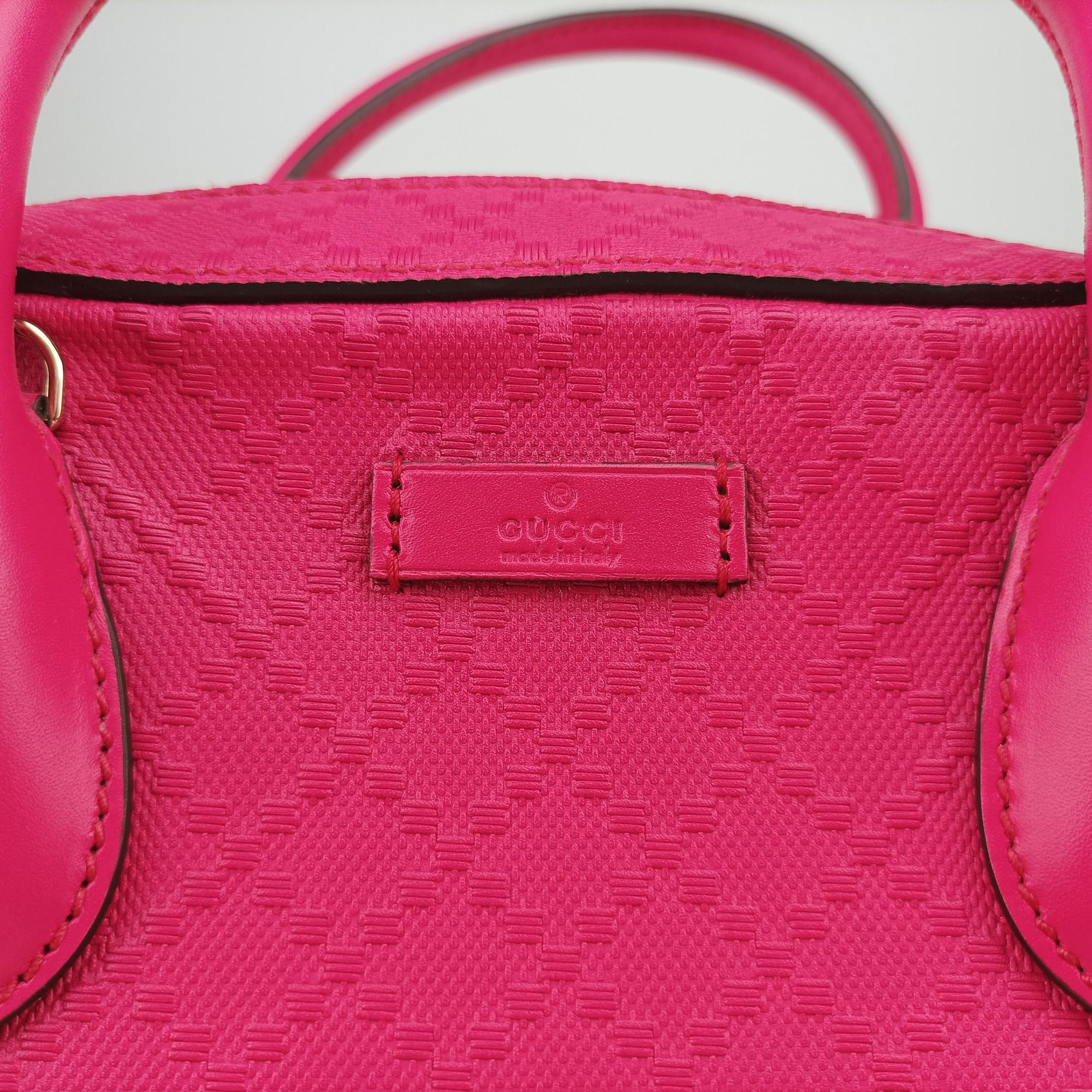 Pre-owned Gucci Bright Diamante Rose Leather 354332 shoulderbag | stylenewstar