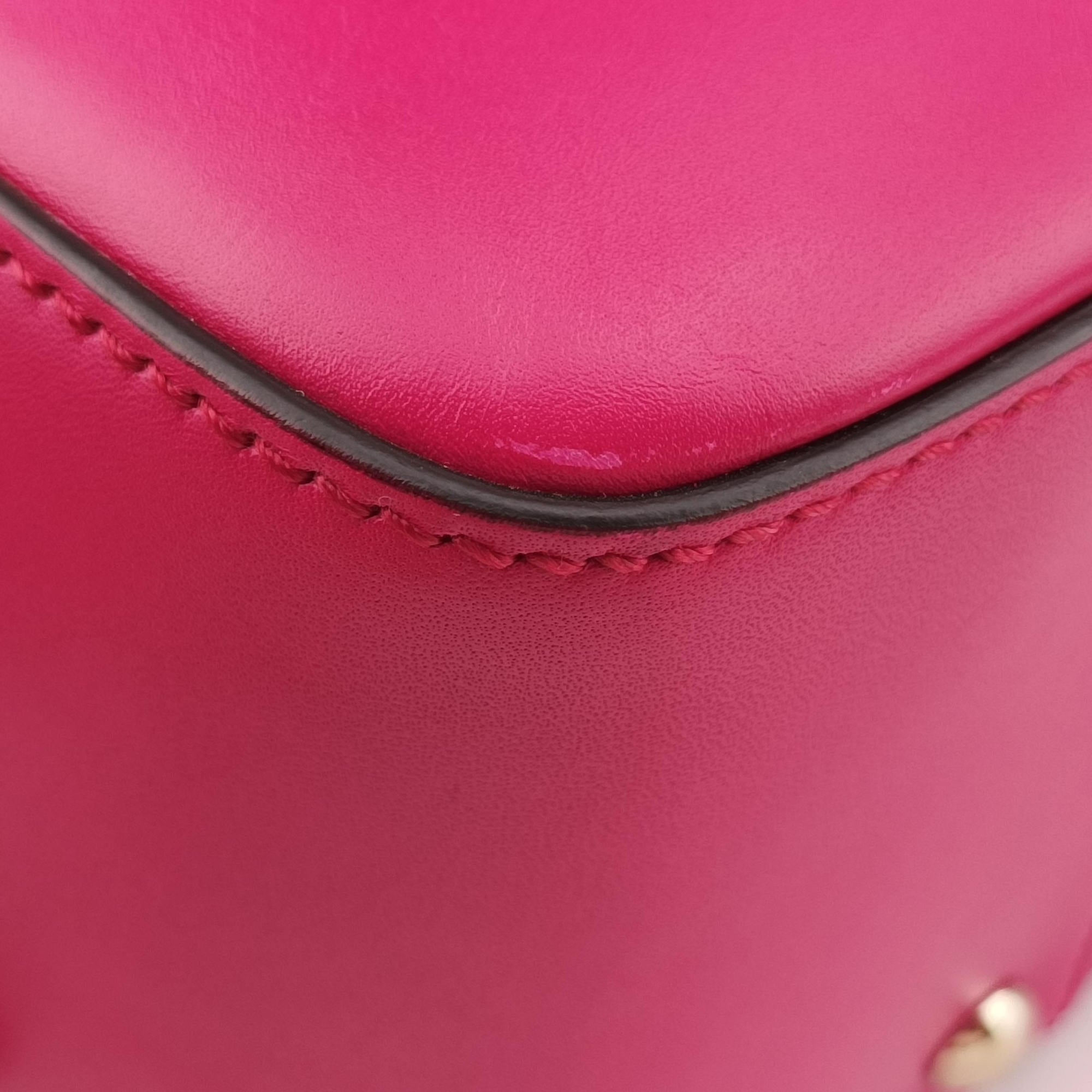Pre-owned Gucci Bright Diamante Rose Leather 354332 shoulderbag | stylenewstar
