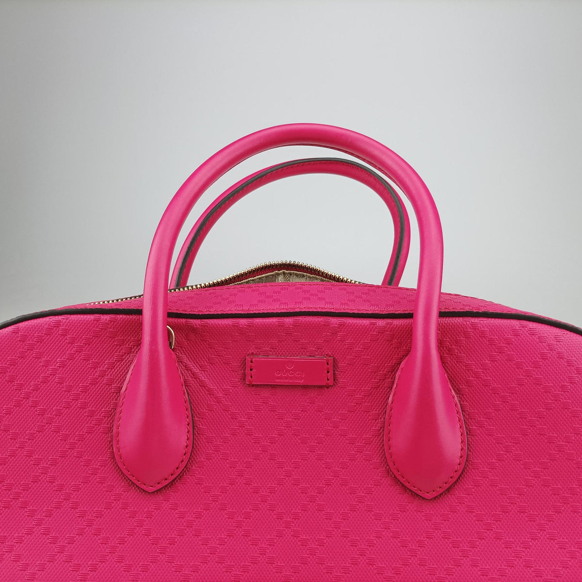 Pre-owned Gucci Bright Diamante Rose Leather 354332 shoulderbag | stylenewstar