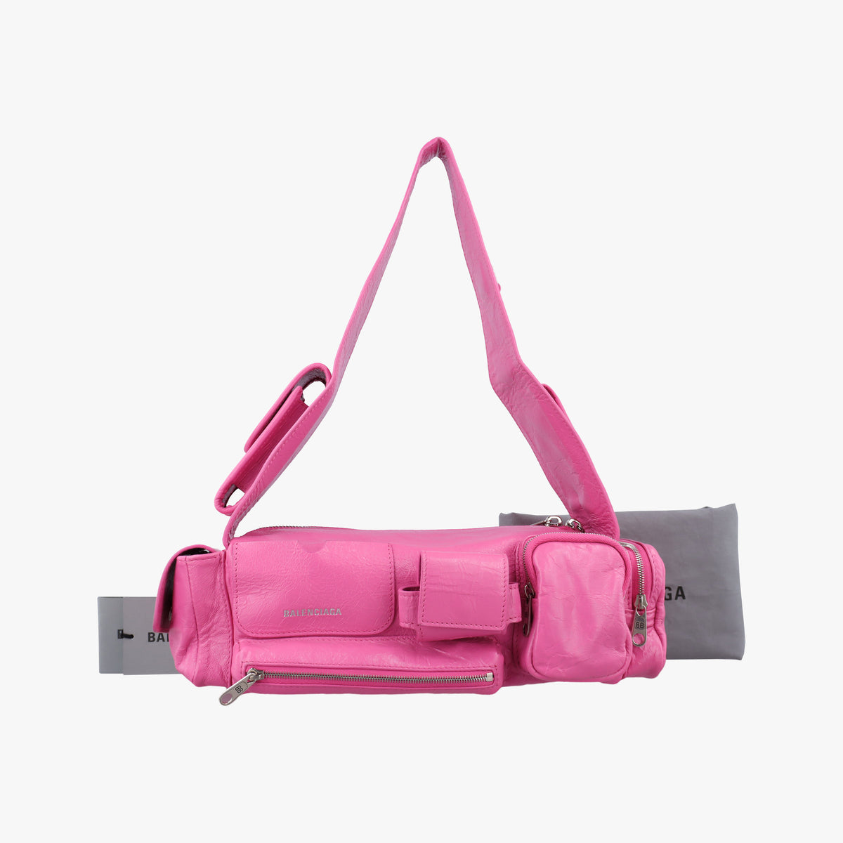 Vintage Balenciaga Superbusy XS Sling Bag Pink leather 762516 shoulderbag | stylenewstar