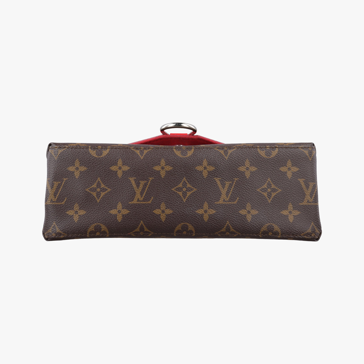 Pre-owned Louis Vuitton SAINT MICHEL brown×COQUELICOT Monogram Canvas×calf leather M44031 shoulderbag | stylenewstar